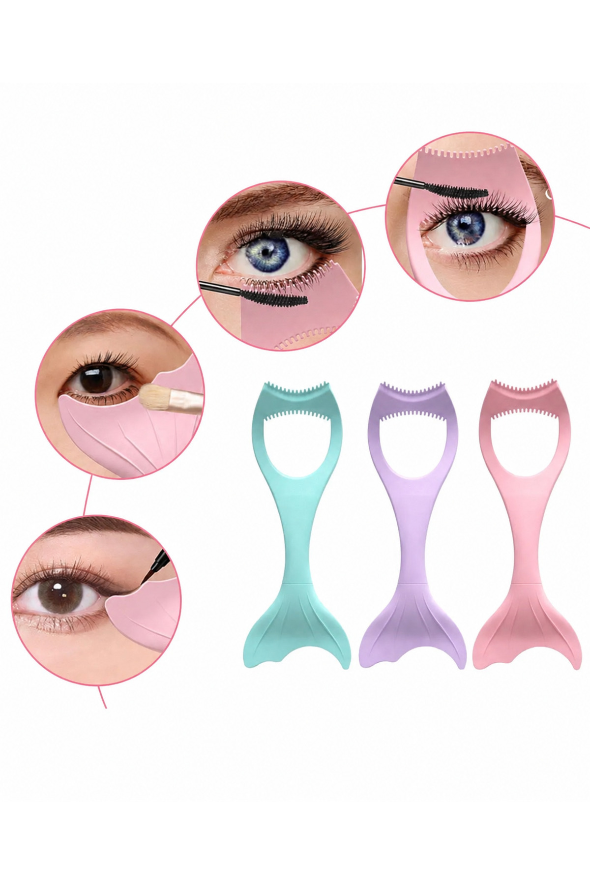 blackcomb Eyeliner-Ruj-Maskara Sürme Aparatı Silikon Aparat 1 Adet