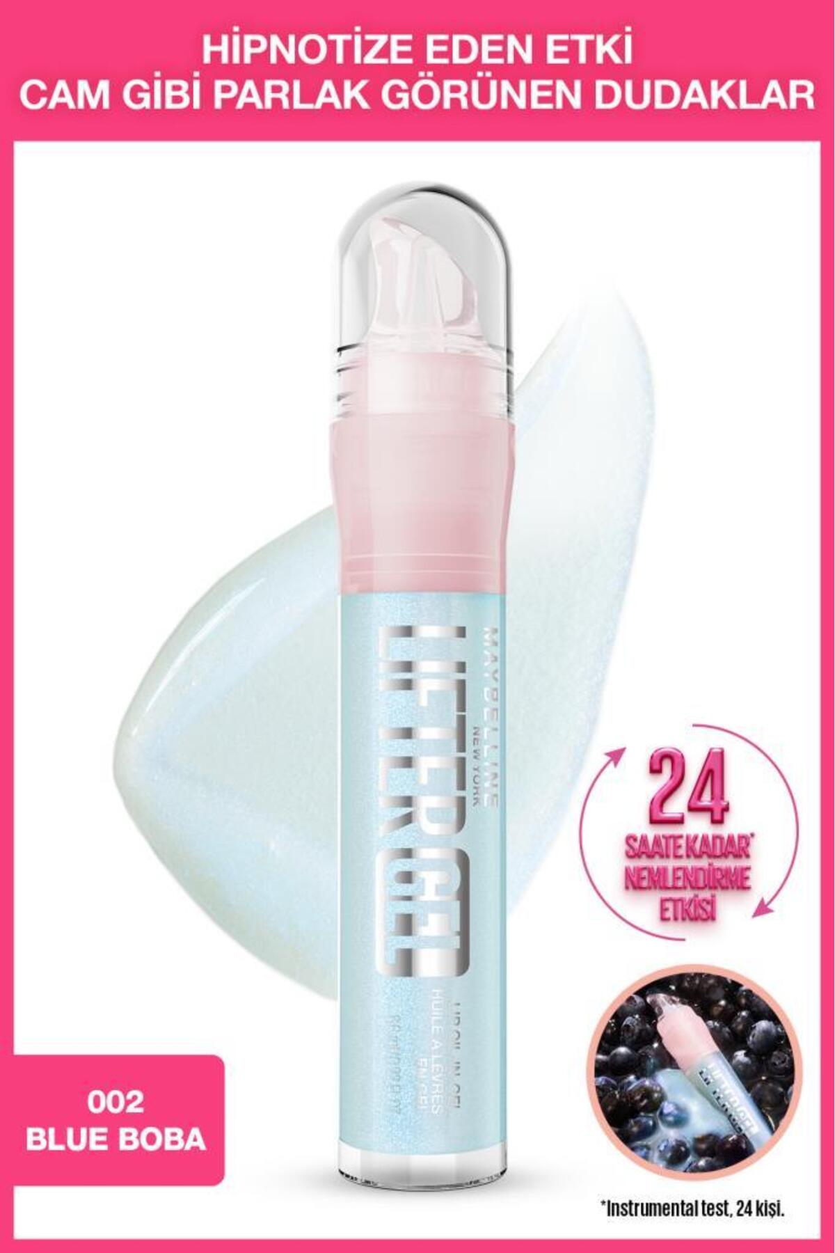Maybelline New York Lifter Gel Ekstra Parlak ve Nemlendirici Dudak Parlatıcısı - 02 Blue Boba