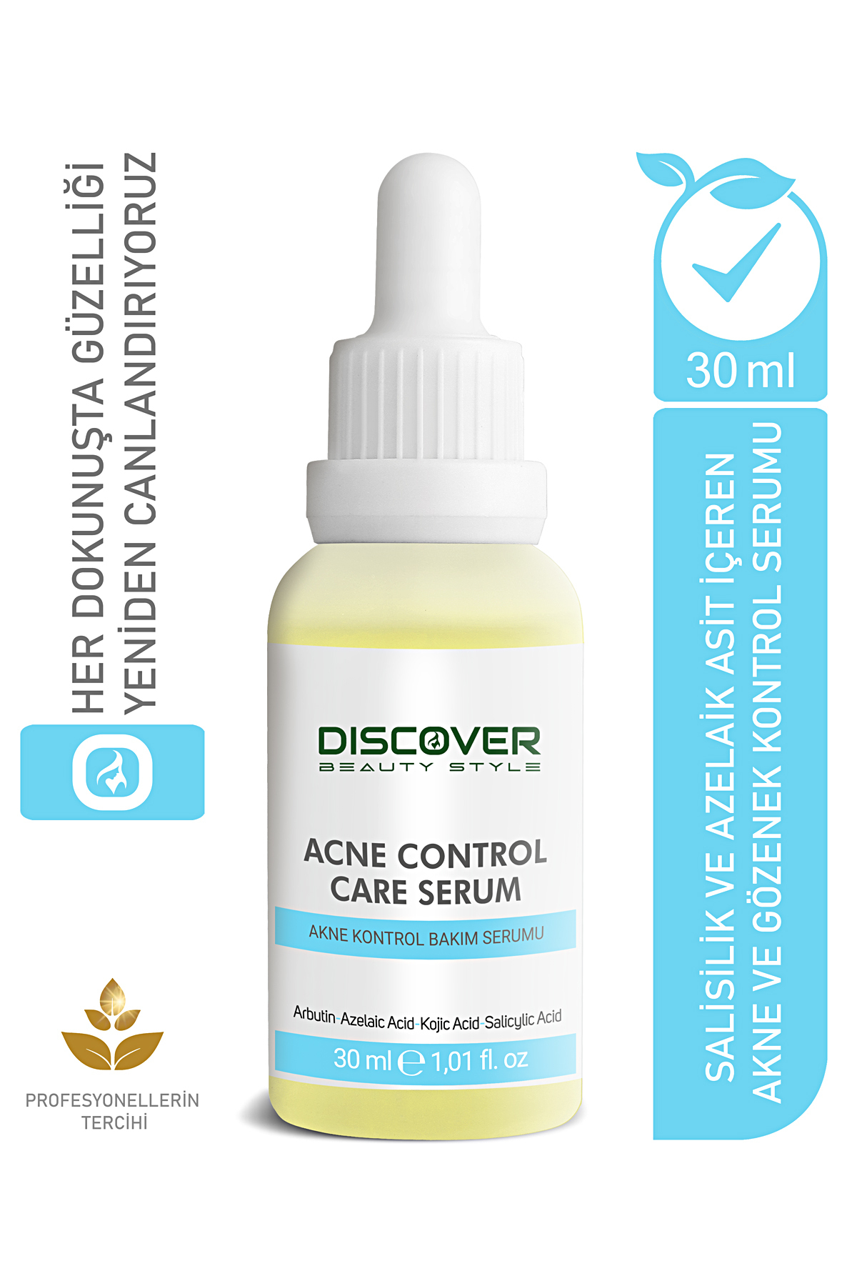 Discover Beauty Style Siyah Nokta ve Sivilce Karşıtı Akne Kontrol Bakım Serumu 30 ml
