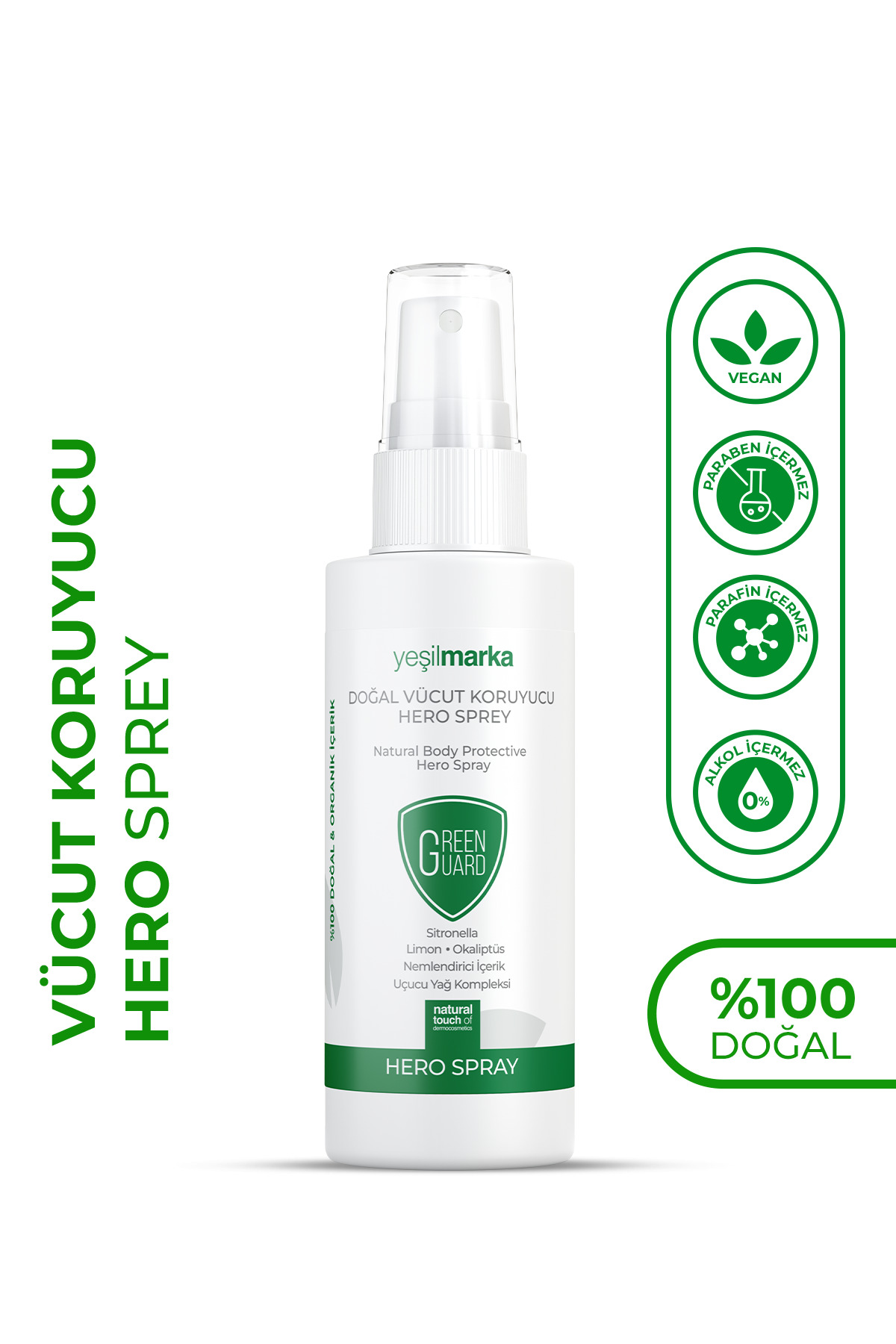 yeşilmarka Vücut Koruyucu Sprey 100 ml