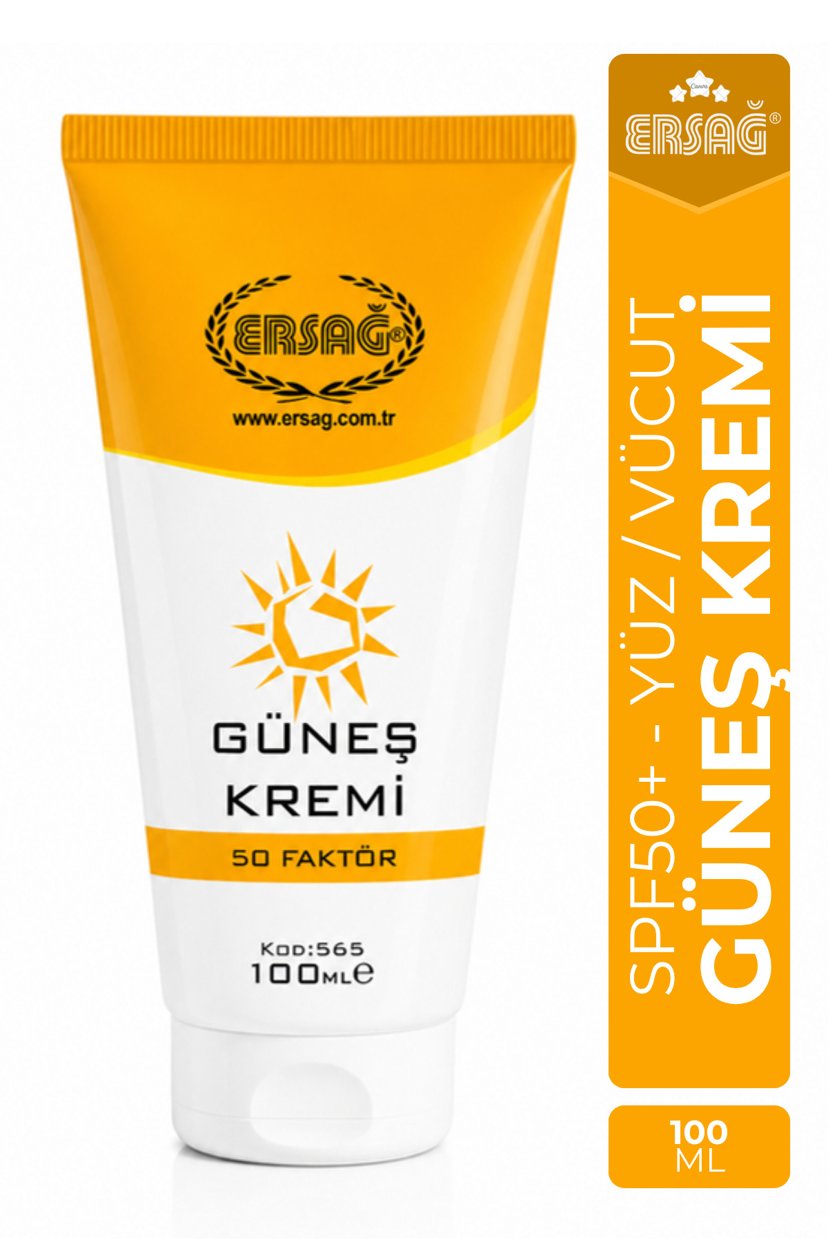 Ersağ Güneş Kremi 50 Faktörlü 100 ML