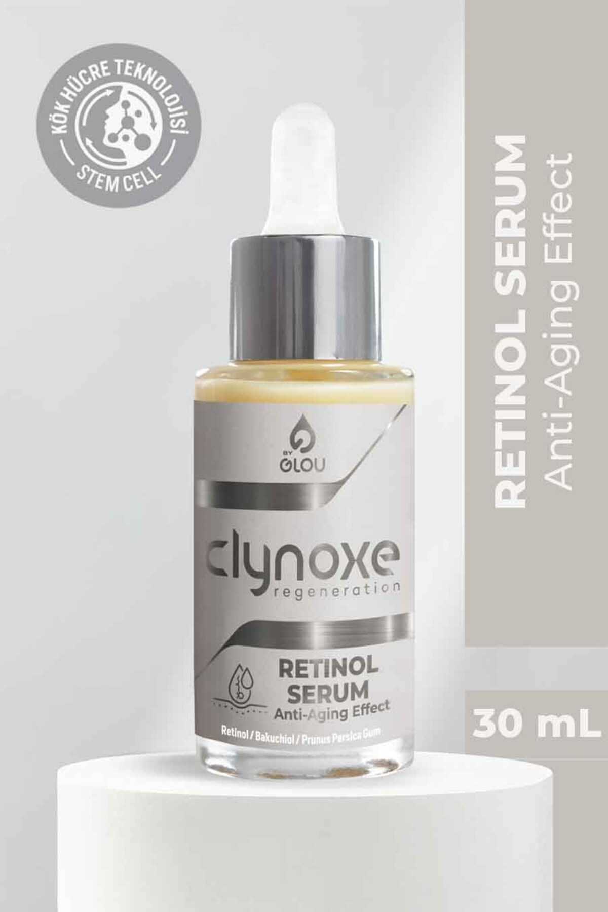 Glou Clynoxe Retinol Serum, Gece Serumu, Vitamin A Serum, 30 mL