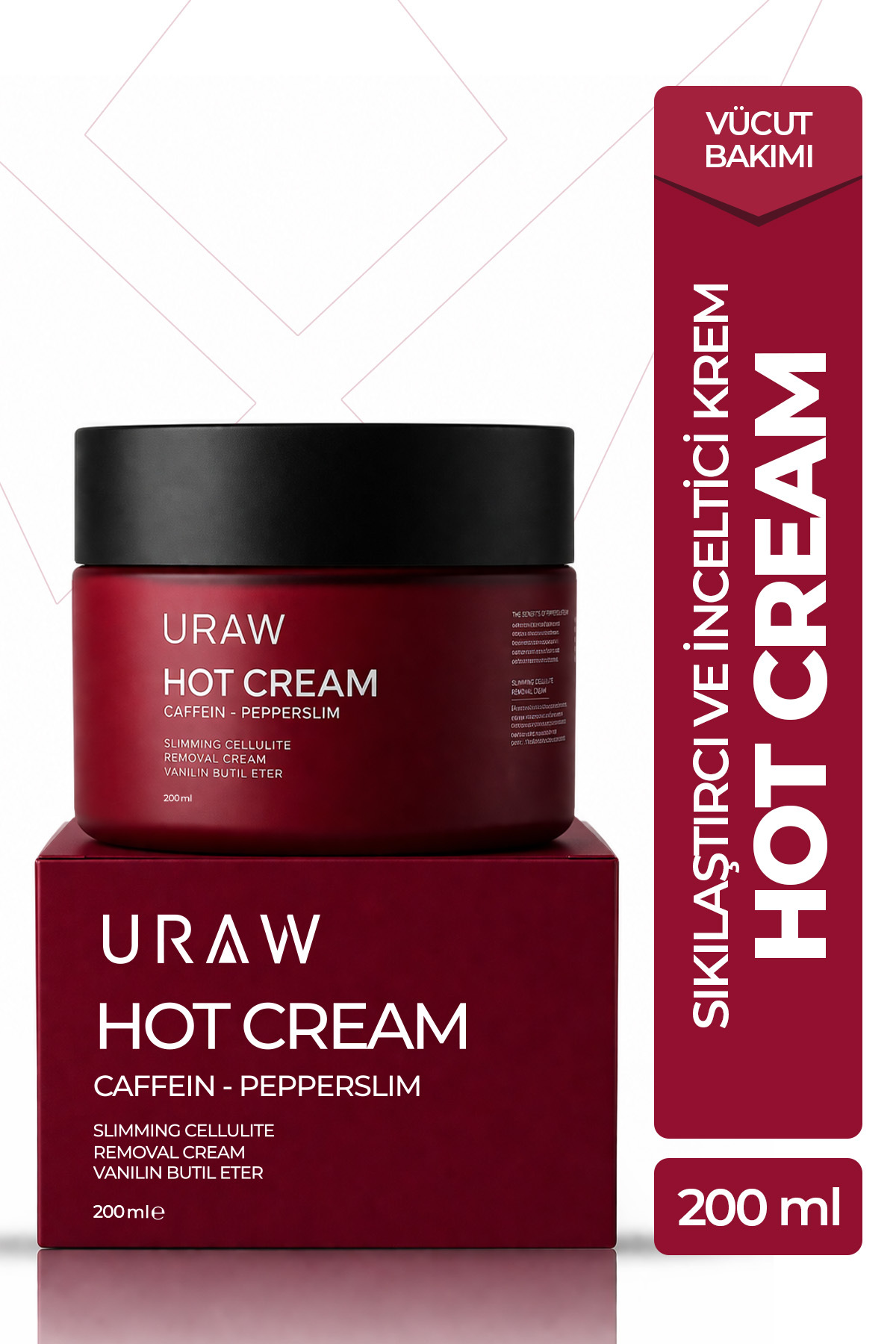 Uraw Sıkılaştırıcı ve Toparlayıcı Termal Bakım Kremi | Hot Cream 200 ml