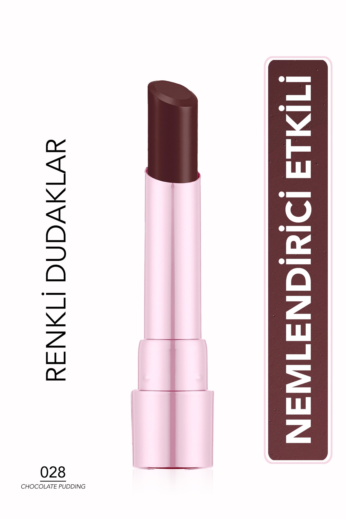 Flormar Sheer Up Sweet Escape Yarı Transparan & Parlak Bitişli Nemlendirici Ruj - 028 Chocolote Pudding - 8682536121392