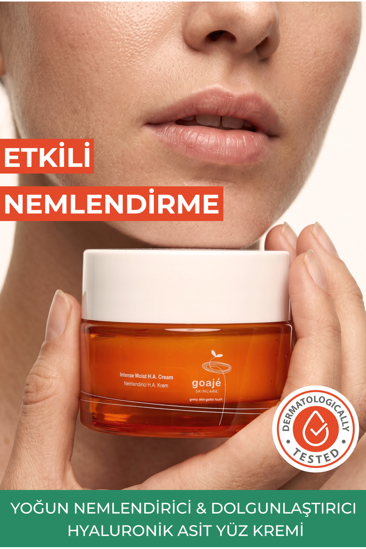 Goajé SKINCARE Goajé Hyaluronik Asit Yüz Kremi 50 ml, Yoğun Nemlendirici & Dolgunlaştırıcı