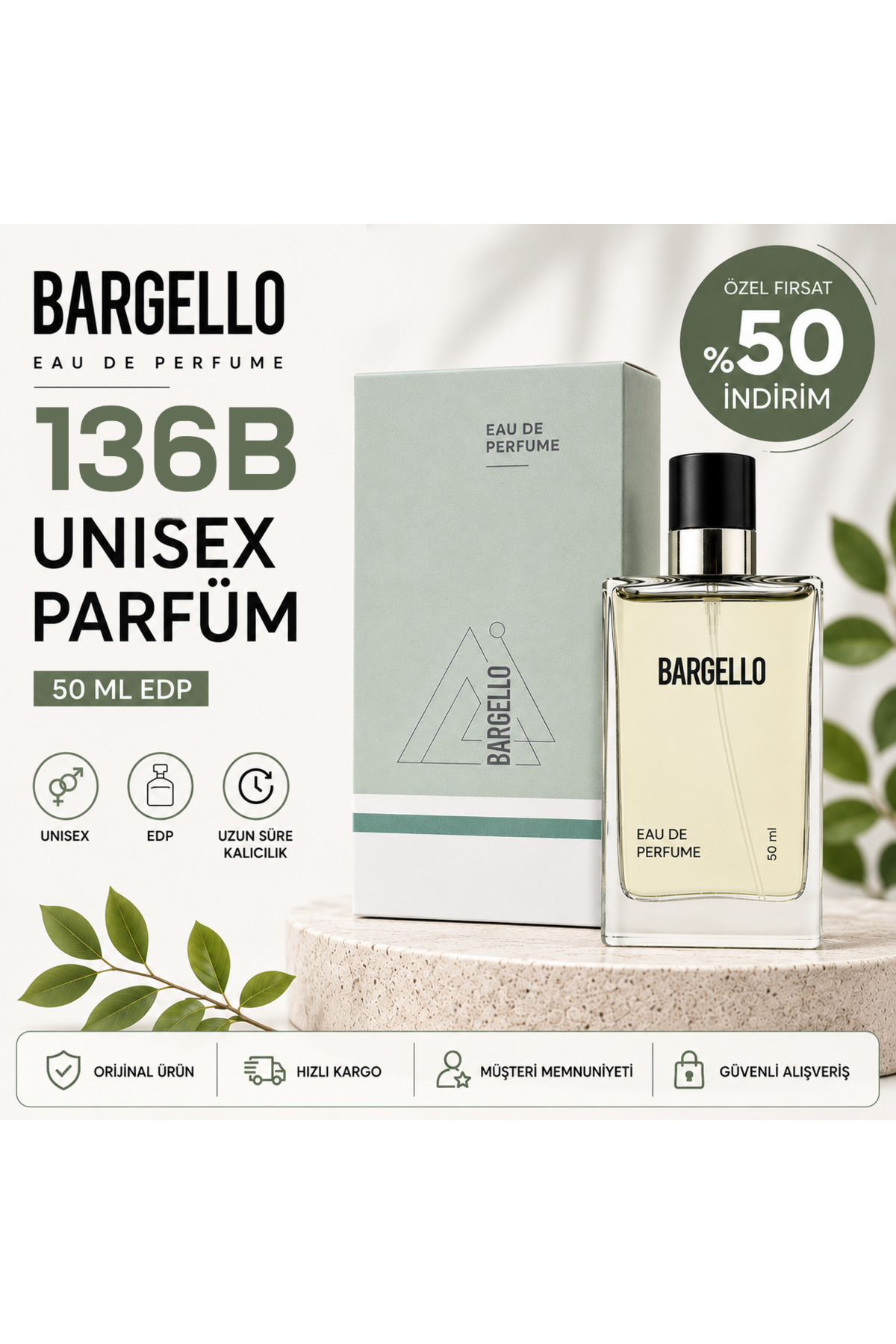 Bargello 136b Unısex 50 ml Parfüm Edp Fresh Rsmstc