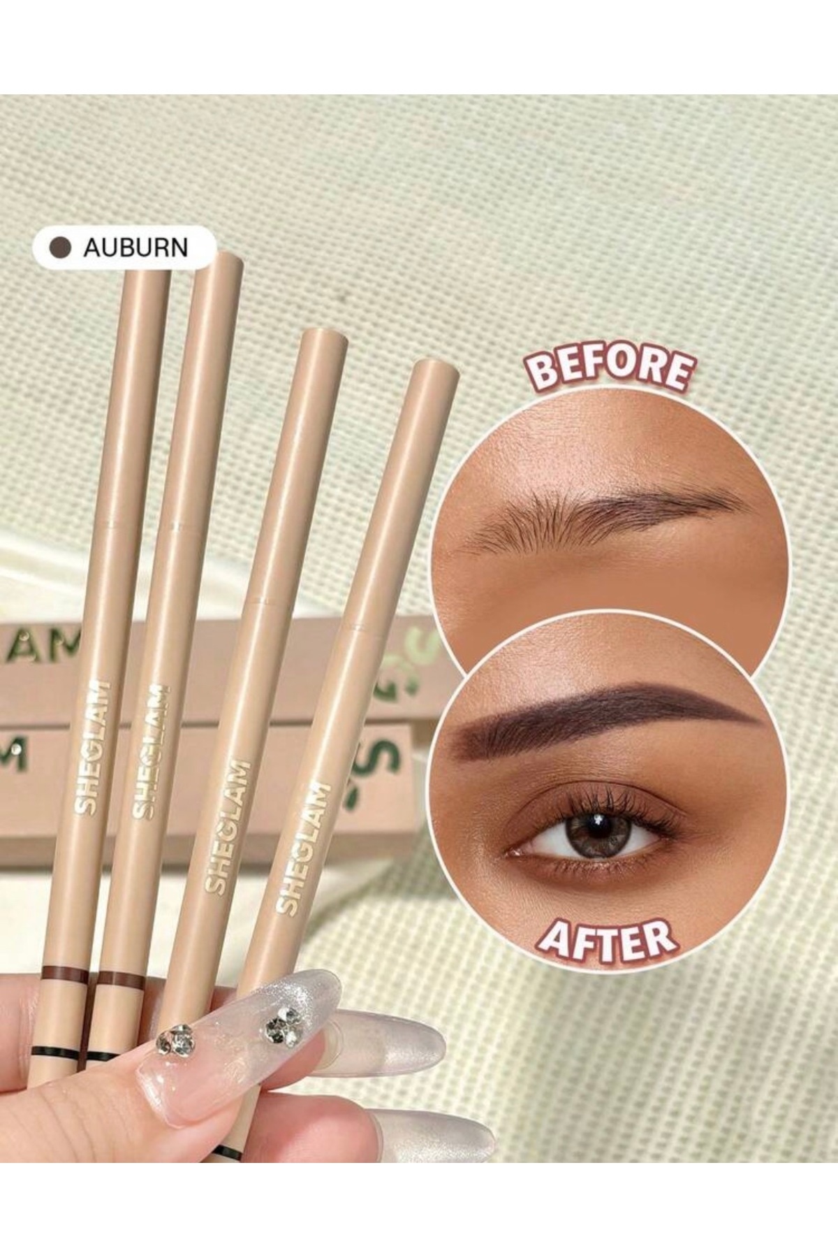 SHEGLAM Insta-Fill Kaş Kalemi ( Auburn)