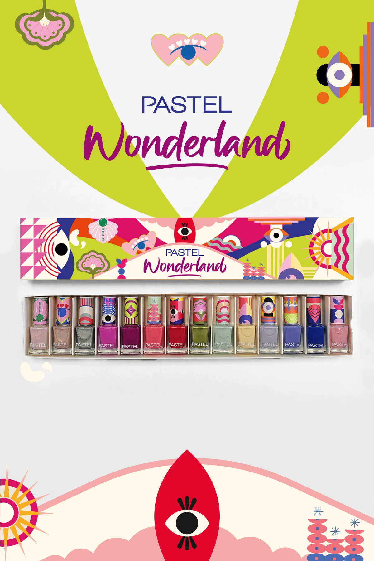 Pastel Wonderland Summer Collection'26 14'lü Oje Set(kutusuz gönderilecektir)