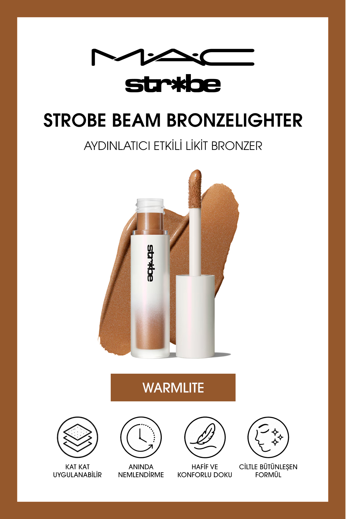 M.A.C Strobe Beam Aydınlatıcı Etkili Likit Bronzer - Warmlite