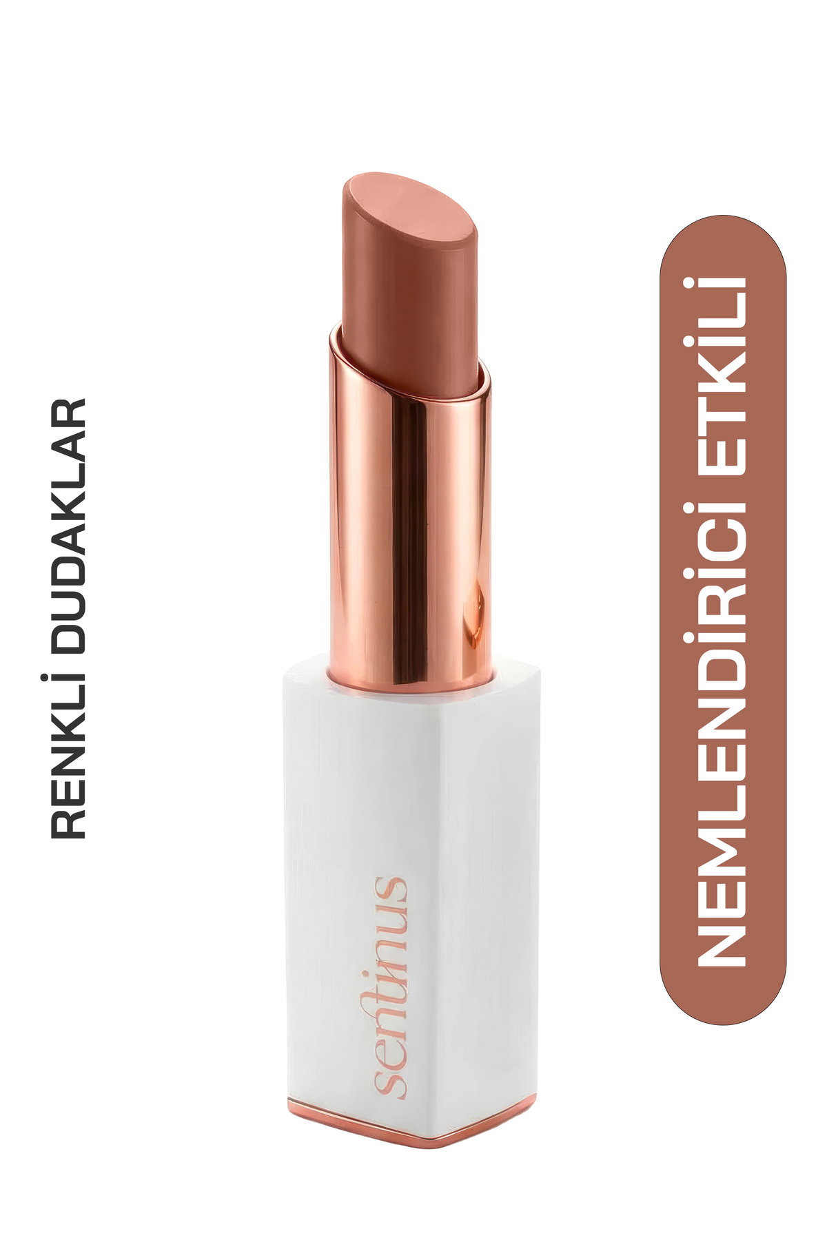 Sentinus Phoenix Ruj | Nemlendirici & Yoğun Pigment Lipstick | Pürüzsüz Bitiş | %100 Organik Shea Yaği