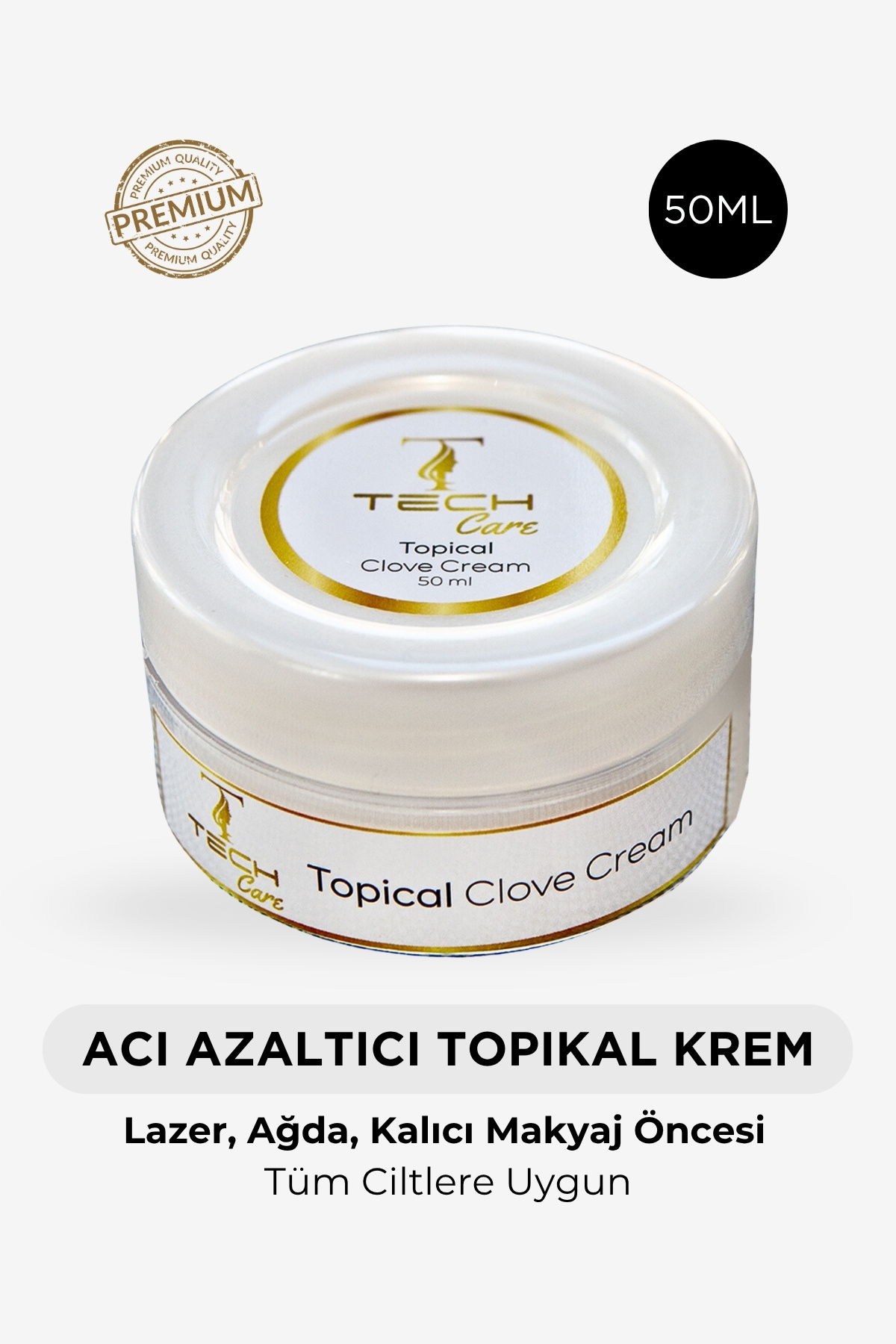 Tech Care Acı Azaltıcı Care Cream-Topical Cream Lazer Epilasyon Ağda Dolgu Prp Kalıcı Makyaj
