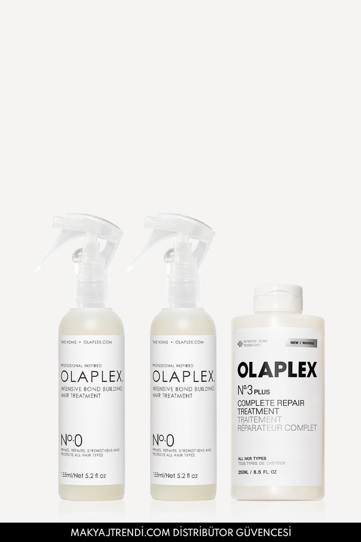 Olaplex Rebuild Damaged Hair Kit - Saçtaki Hasarı Onaran & Bağ Güçlendirici Üçlü Bakım Seti