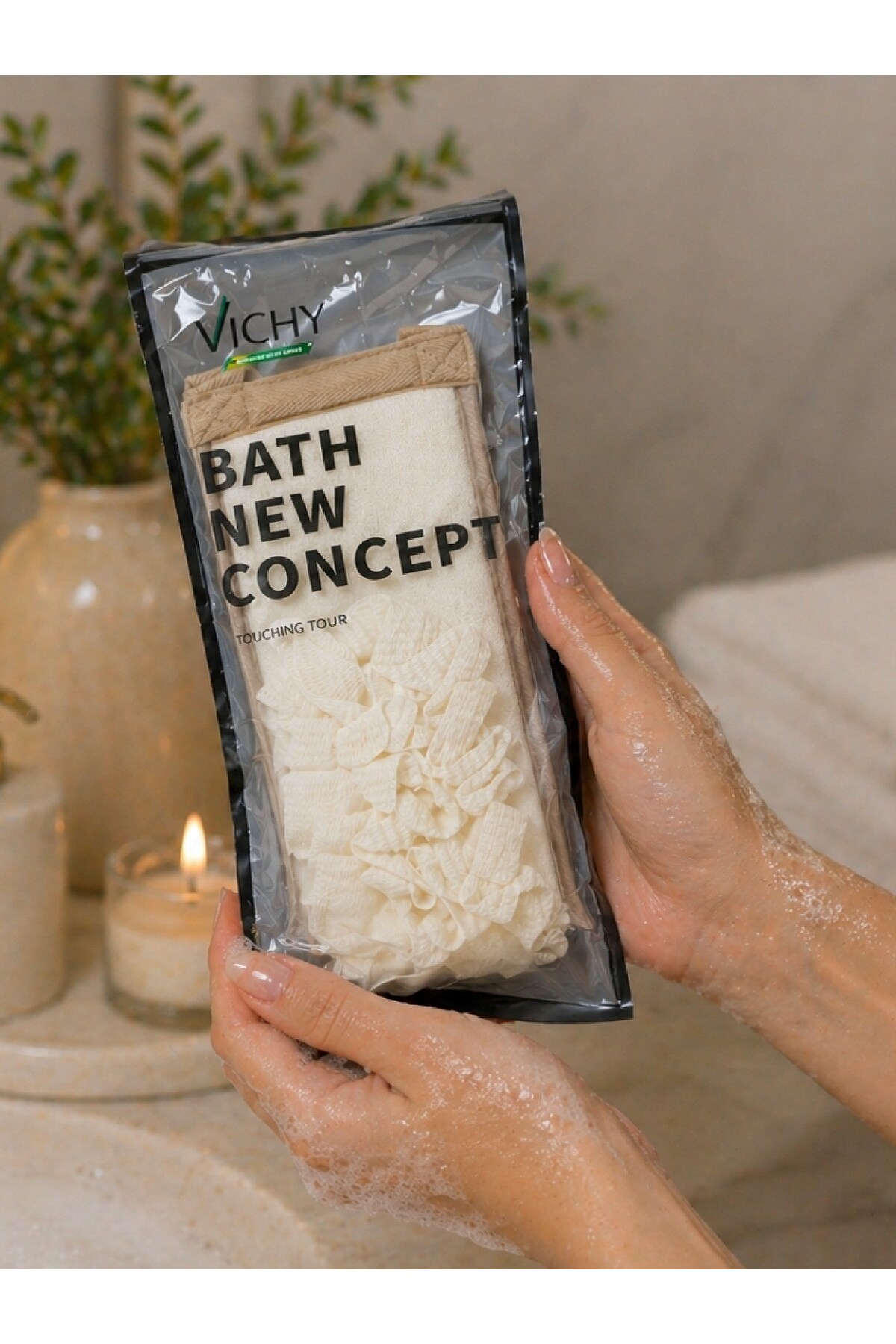 Vichy Banyo Lif Kesesi – Köpük Artırıcı Vücut Temizleme Lifi VCHY-6990