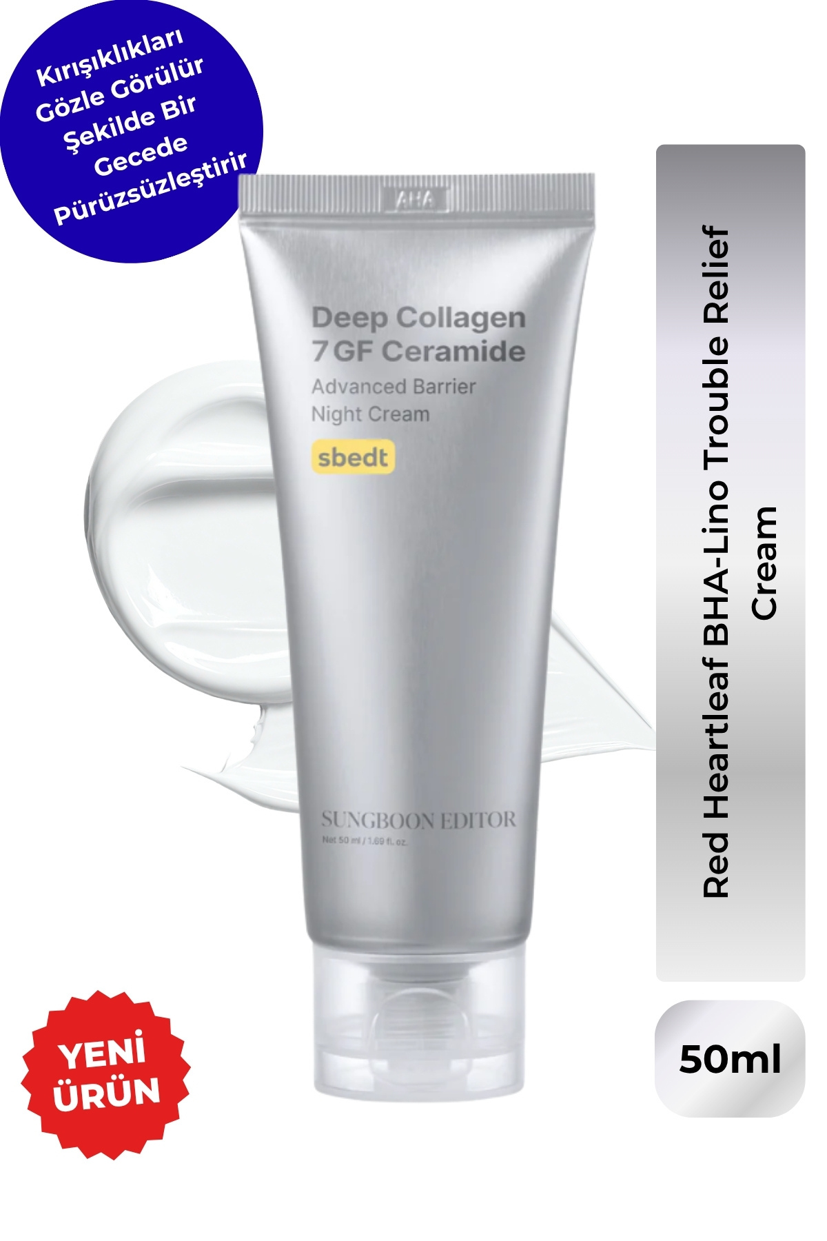 SUNGBOON EDITOR Sungboon 7GF Ceramide Night Cream - Anti-Aging Gece Kremi