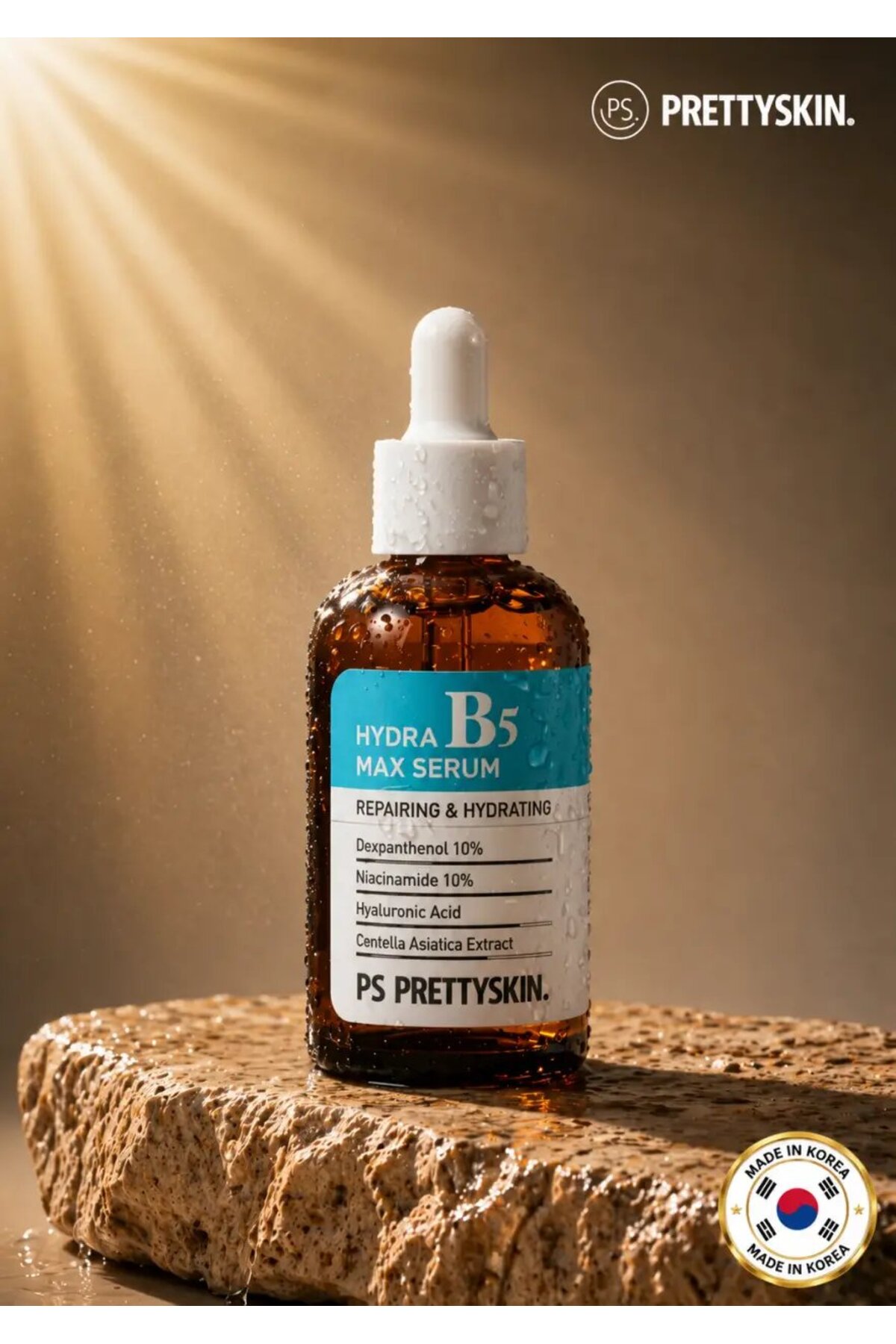 ps. prettyskin. Hydra B5 Max Serum 50 ml | Niacinamide %10 & Panthenol %10 Nemlendirici Leke Karşıtı Yüz Serumu