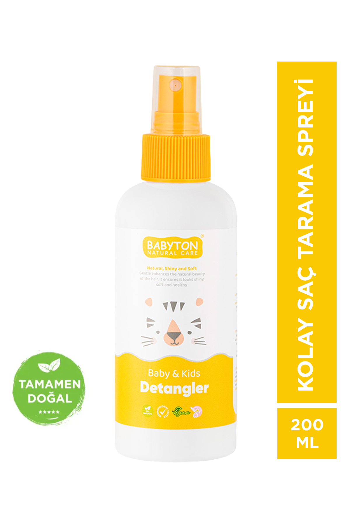 BABYTON Doğal Kolay Saç Tarama Spreyi 200 ml