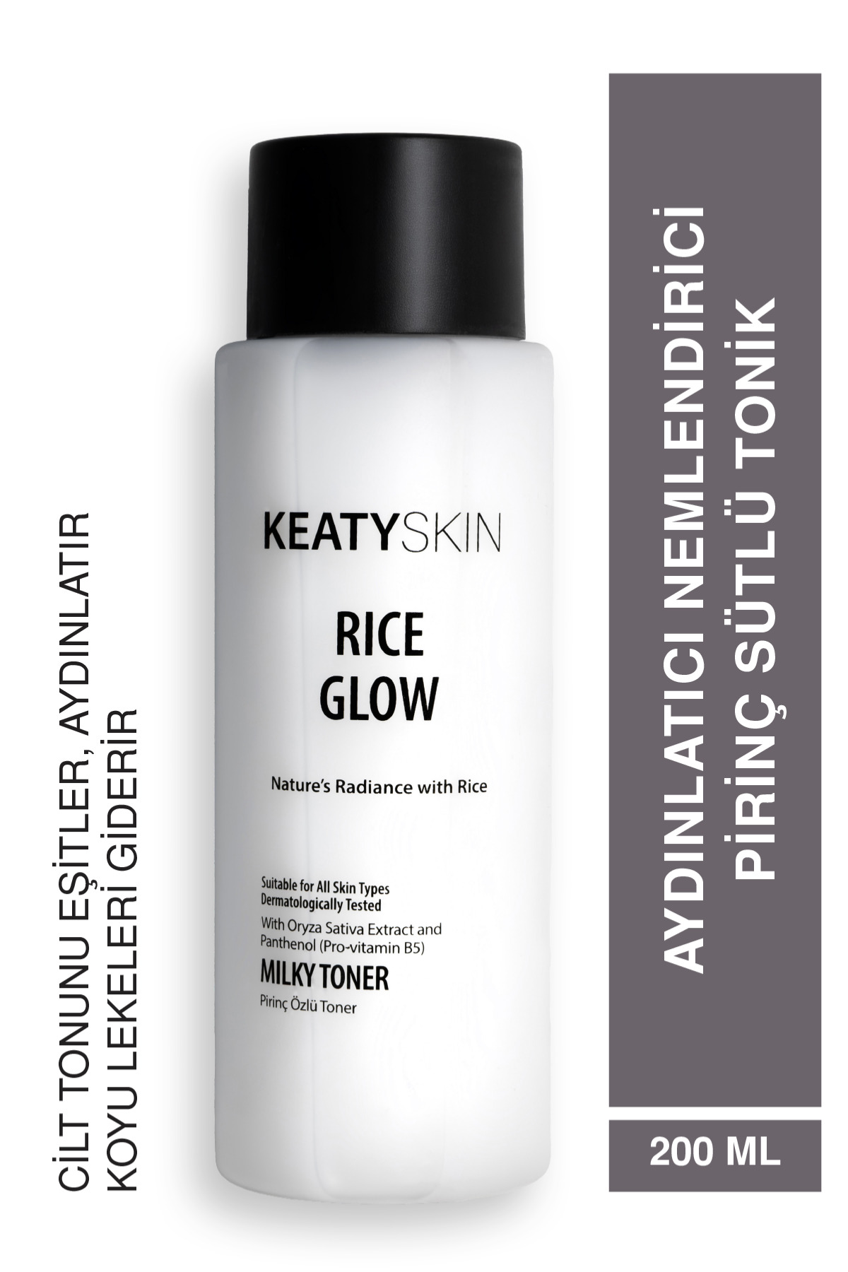 KEATY Pirinç Özlü Aydınlatıcı Nemlendirici Leke Karşıtı Milky Rice Toner | 200Ml