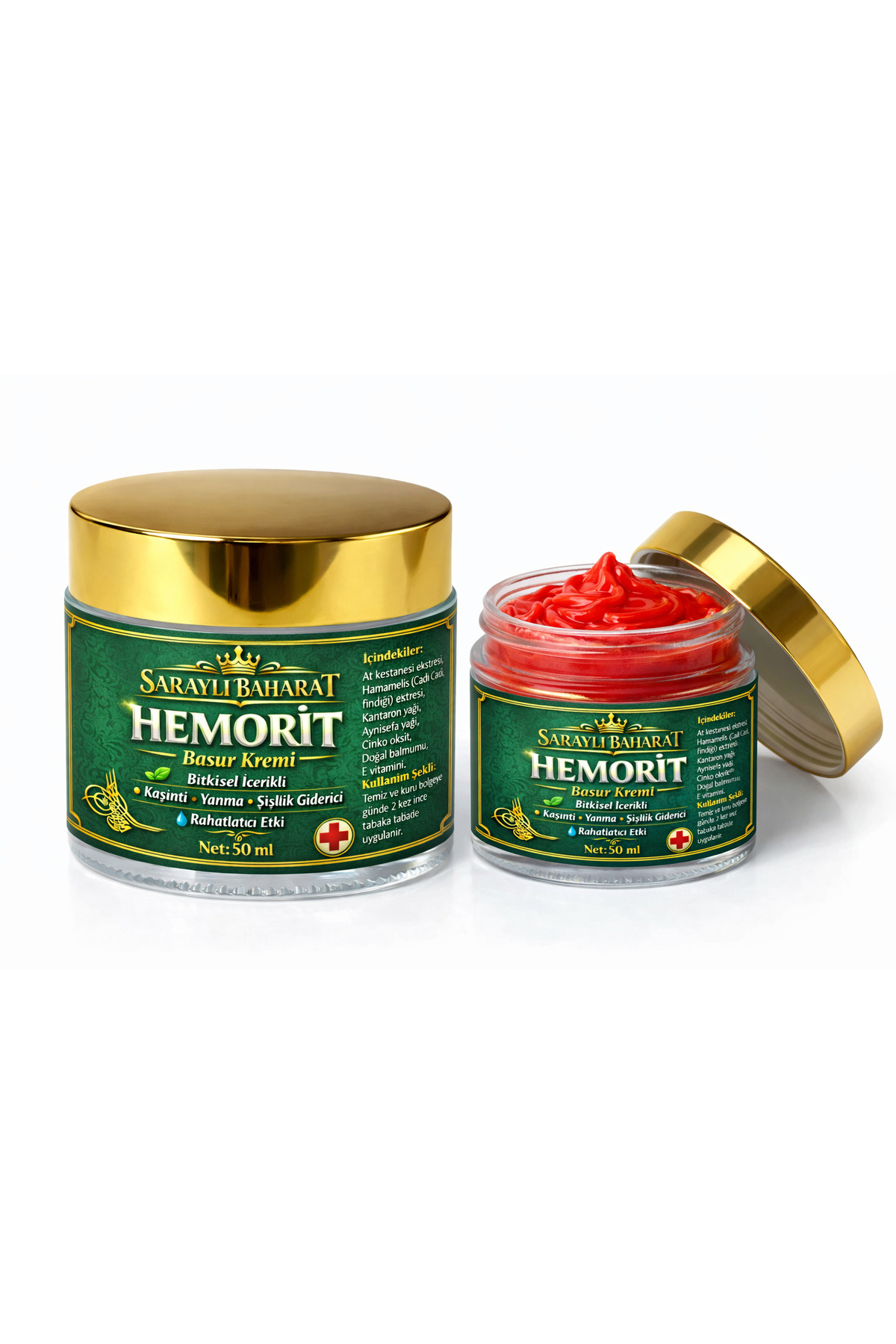 sarayli baharat Hemorit Bitkisel Kremi Onarıcı Etkili 50 ml