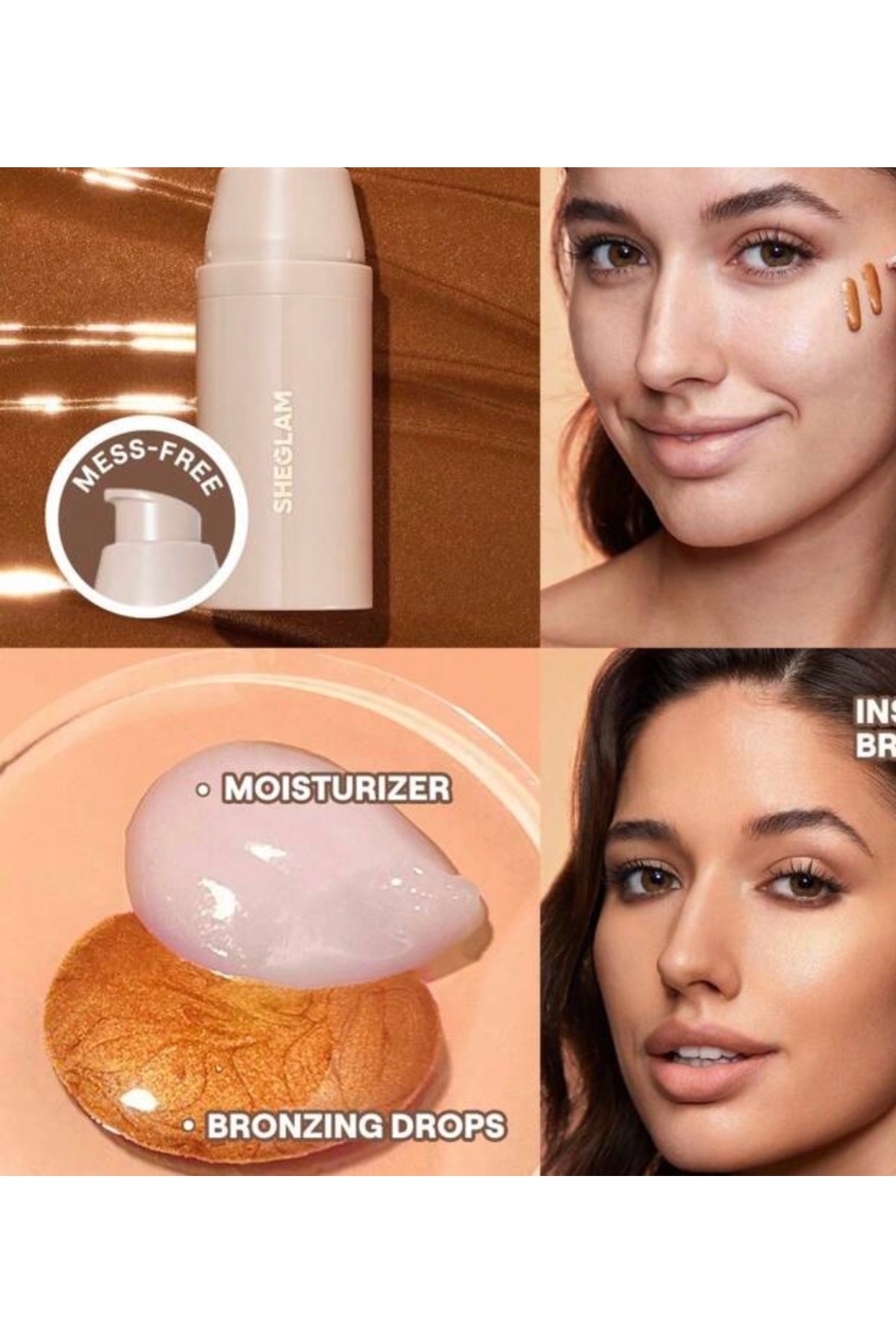 SHEGLAM Glo Hero Bronzing Drops - Yoğun Nemlendirici & Canlandırıcı Likit Bronzer Damlaları