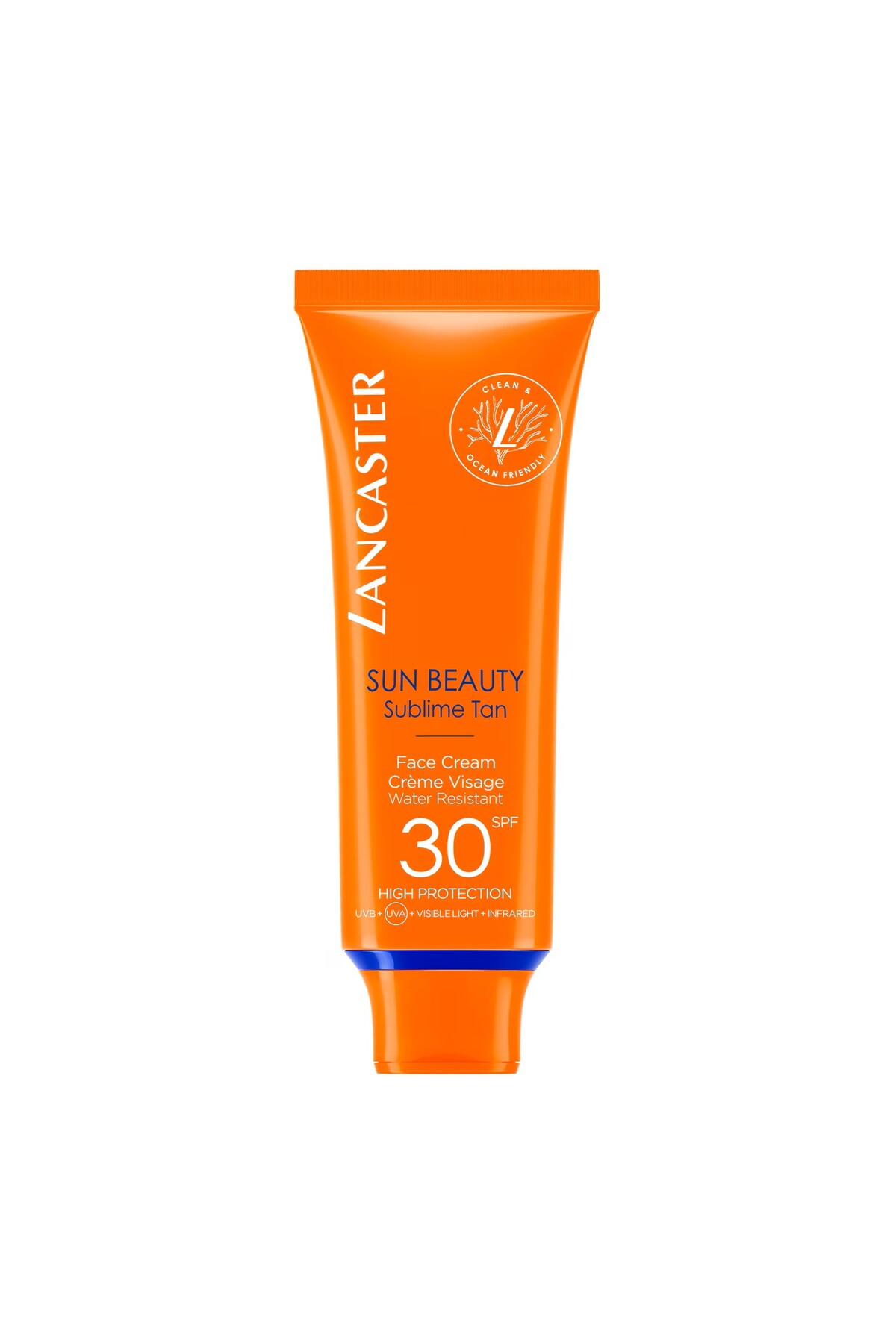 LANCASTER PARIS Sun Beauty Yüz Kremi SPF 30 50 ml | Yüksek Koruma Güneş Kremi Nemlendirici Yüz Bakımı