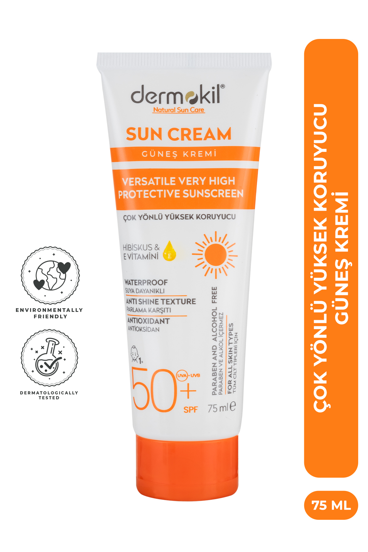 Dermokil Güneş Kremi Çok Yönlü Yüksek Koruyucu 50+ SPF 75 ml