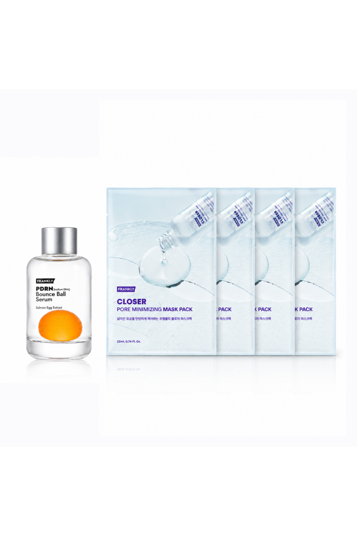 FRANKLY En Çok Satan PDRN Bounce Ball Serum + 4’lü Closer Kağıt Maske Seti