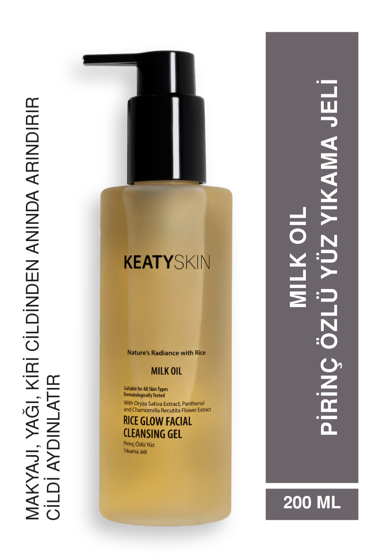 KEATY Pirinç Özlü Milk Oil Yüz Yıkama Jeli