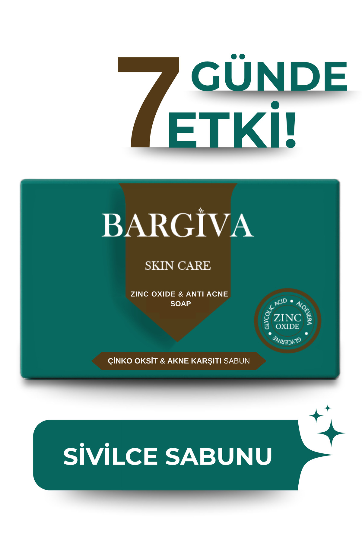 BARGİVA Akne Ve Sivilceli Ciltler İçin Yağ Dengeleyici Aydınlatıcı Cilt Pürüzsüzleştirici Yüz Temizleme Sabunu
