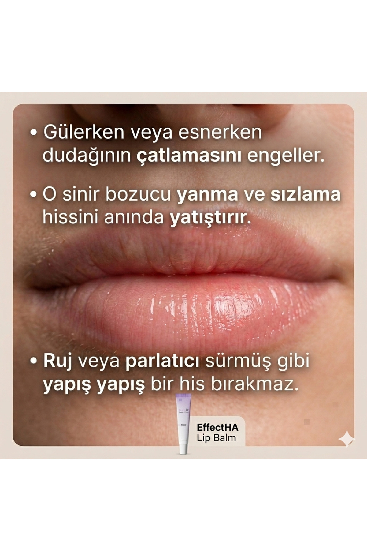 EffectHA Repairing Lip Balm Onarıcı Ve Nemlendirici Dudak Kremi