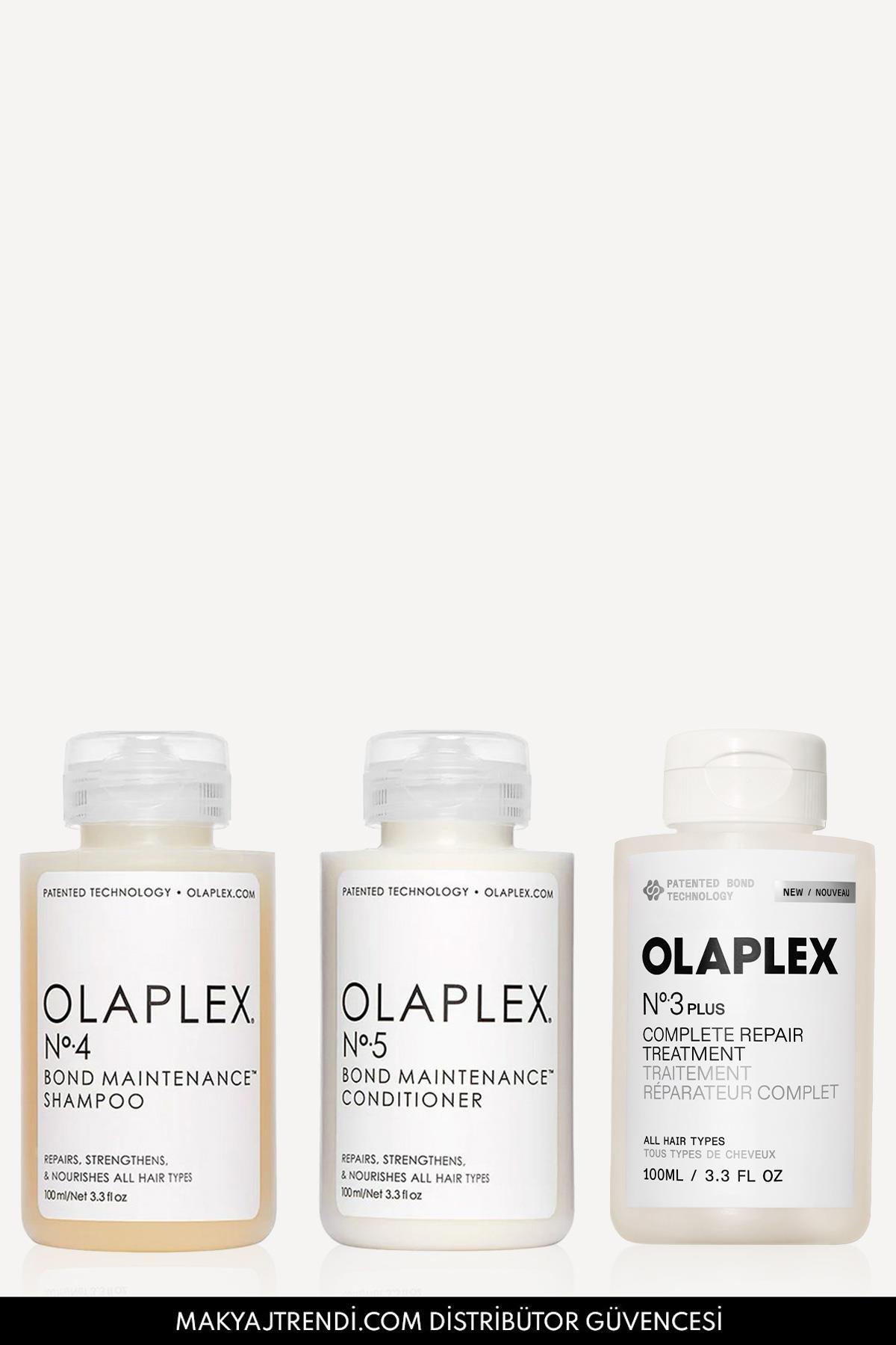 Olaplex Bond Maintenance System Travel Duo - Seyahat İçin Bağ Güçlendirici & Anında Yoğun Onarıcı Üçlü Bakım
