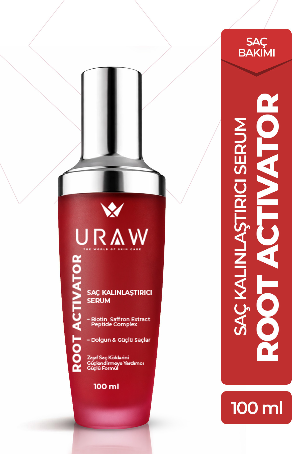 Uraw Saç Kalınlaştırıcı Serum | Root Activator 100 ml | Saç Köklerini Güçlendirmeye Yardımcı Formül