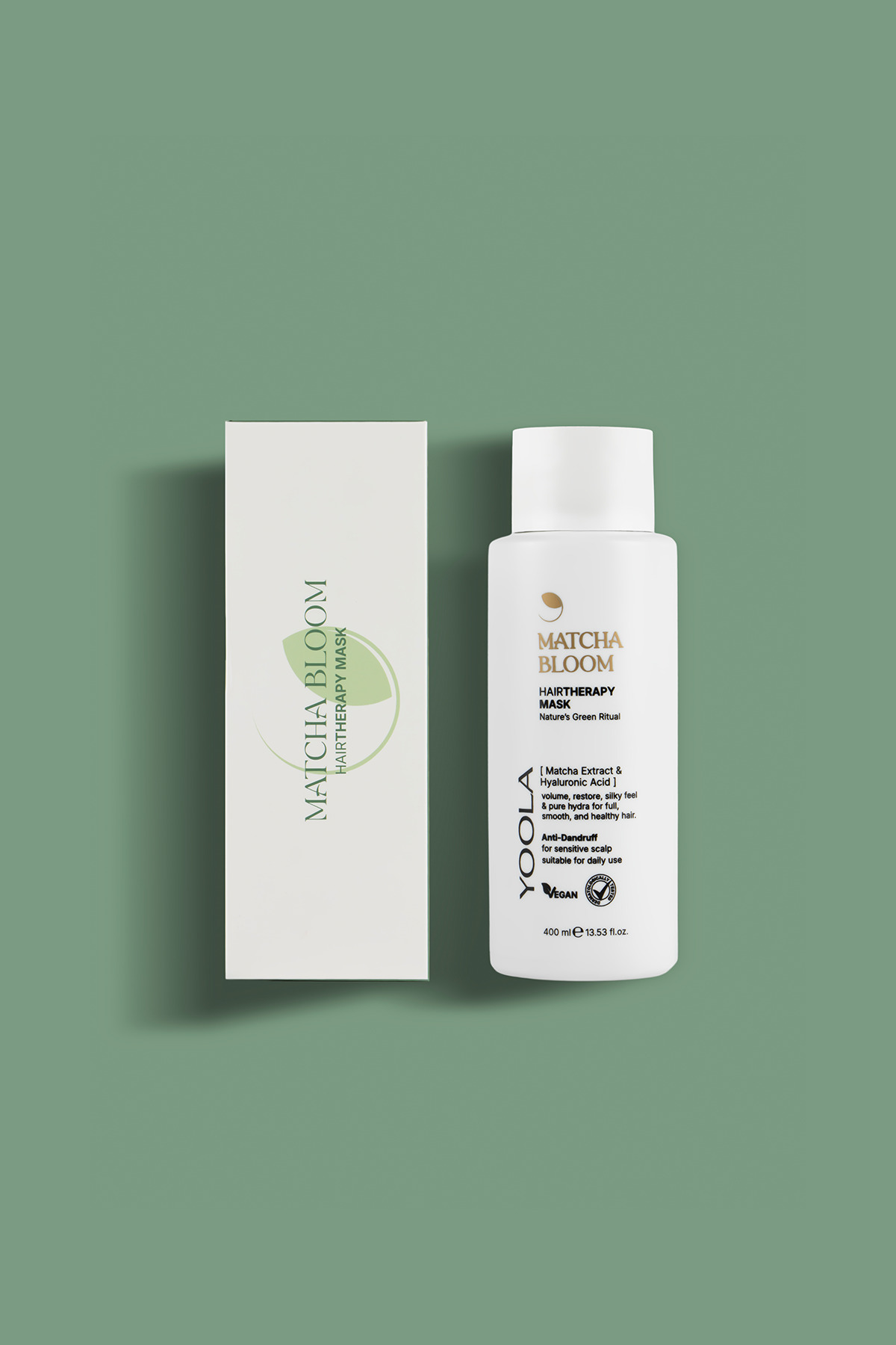 Yoola Matcha Özü İçeren Yoğun Onarıcı Nemlendirici Saç Maskesi - 400 ml - VEGAN