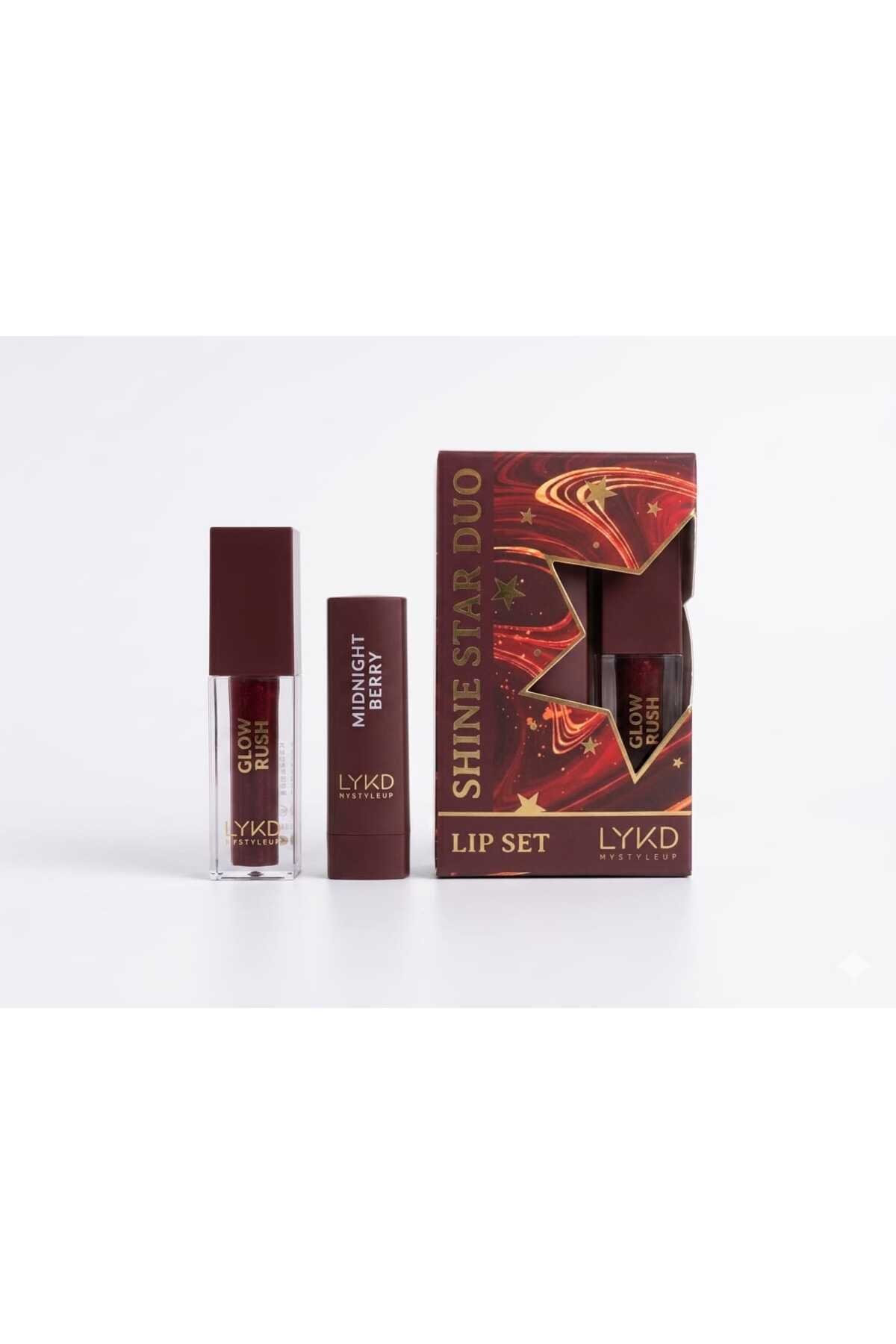 lykd SHINE STAR DUO LIP SET - Mat Ruj 641 & Yoğun Simli Parlatıcı Lıp gloss 642