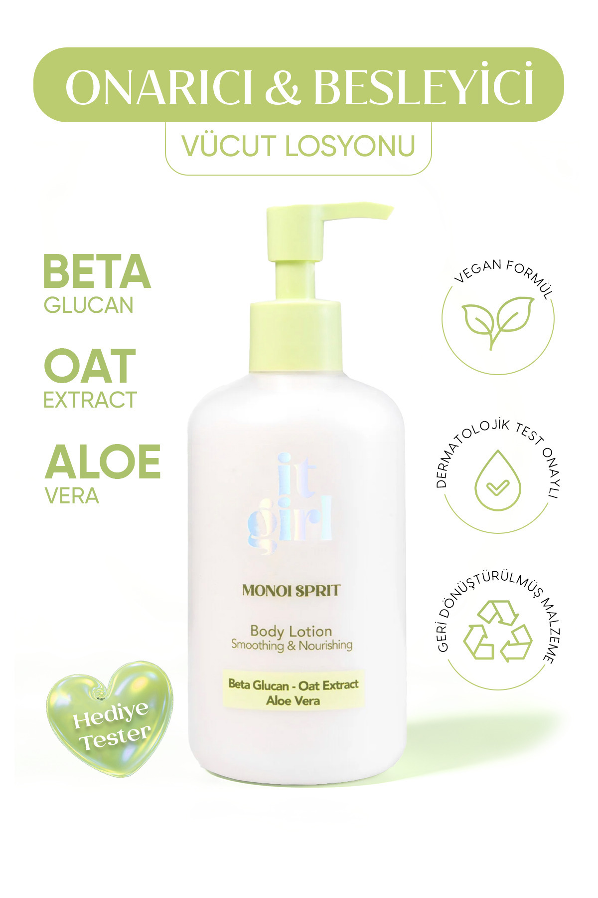 It Girl Monoi Sprit Nemlendirici Vücut Losyonu 300 ml – Tropik koku