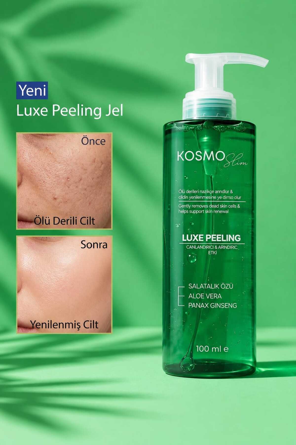 kosmo slim Luxe Peeling Jel | Canlandırıcı & Arındırıcı Etki - 100 ml