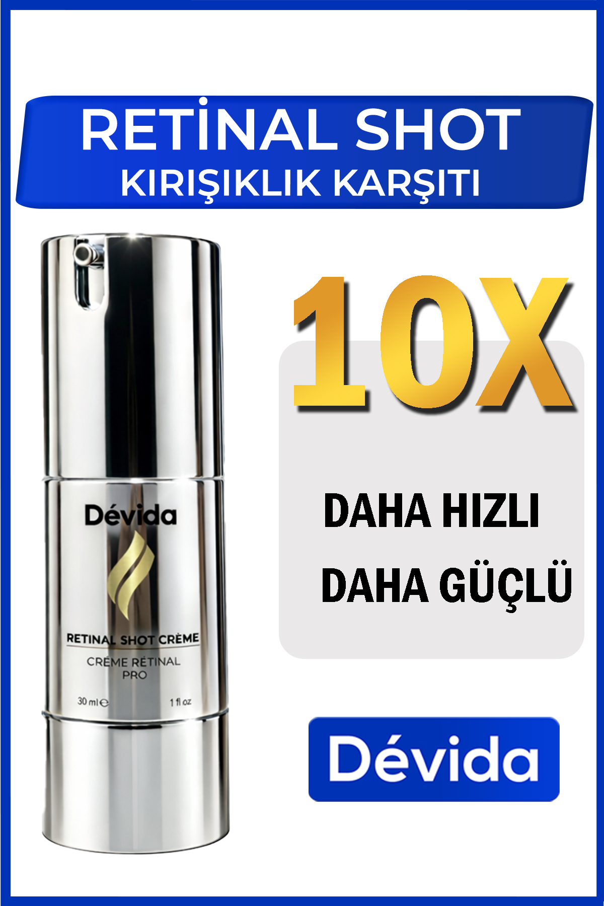 Devida Retinal Shot Krem Göz Çevresi Alın Çizgisi Kırışıklık Karşıtı Pro Series C110