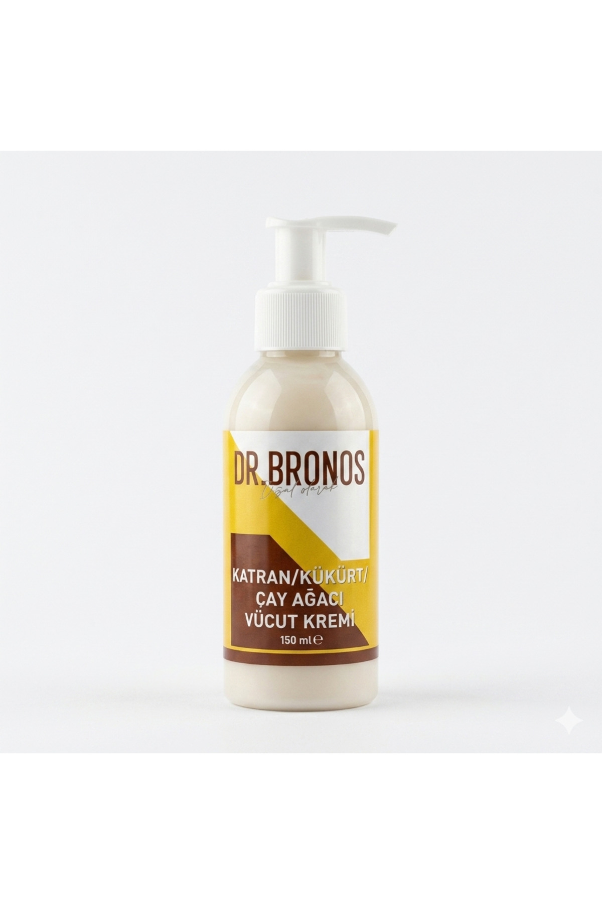 Dr.Bronos Hmd Bitkisel Katran Kükürt Çay Ağacı Vücut Kremi 150 ml (Cilt Bakım Kremi)