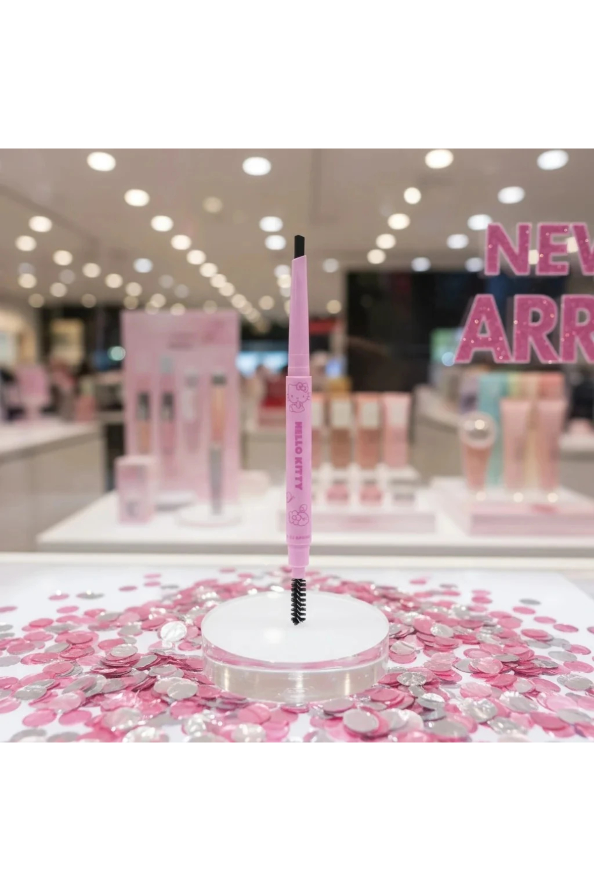 Miniso Sanrio Lisanslı Hello Kitty Çift Taraflı Kaş Kalemi - Siyah