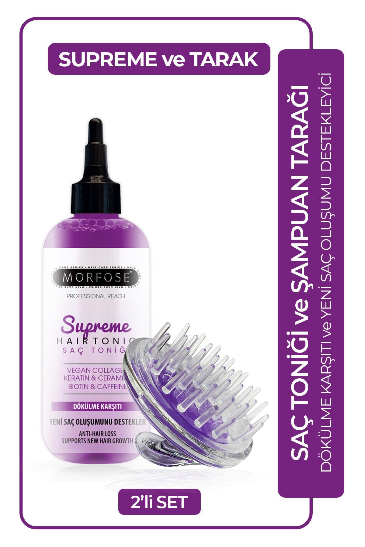 Morfose Supreme Vegan Kolajen İçeren Saç Toniği 300 ml + Şampuan Tarağı
