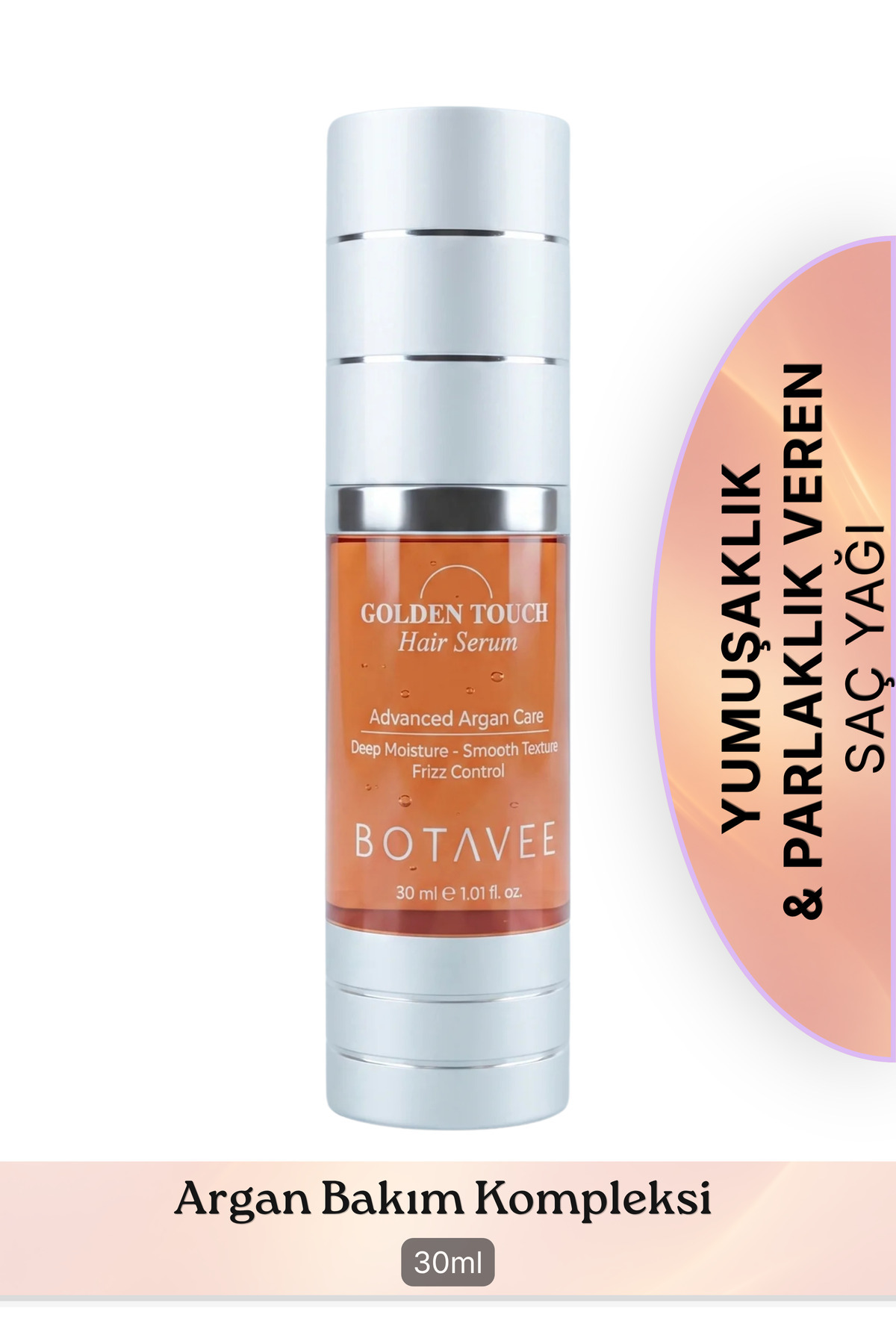 Botavee Besleyici ve Onarıcı Saç Serumu - Parlaklık Veren, Elektriklenme Karşıtı ve Kolay Tarama Desteği - 30 ml
