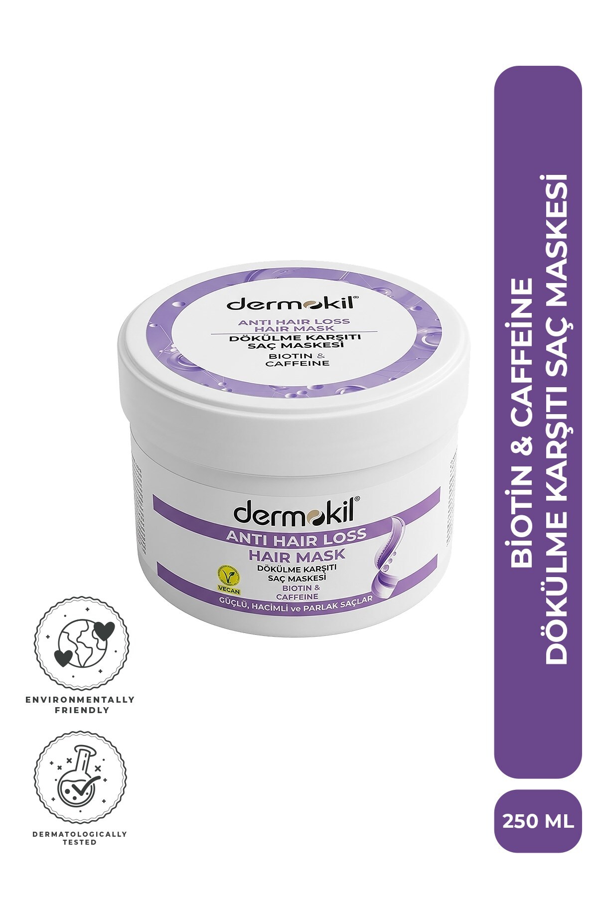 Dermokil Dökülme Karşıtı (Biotine-Caffeine) Saç Bakım Maskesi 250 ml
