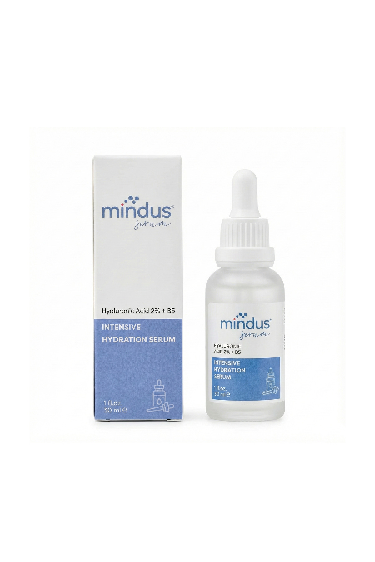 mindus Yoğun Nemlendirme ve Dolgunlaştırıcı Etkili Yenileyici Cilt Bakım Serumu (Hyaluronic Acid 2% + B5)
