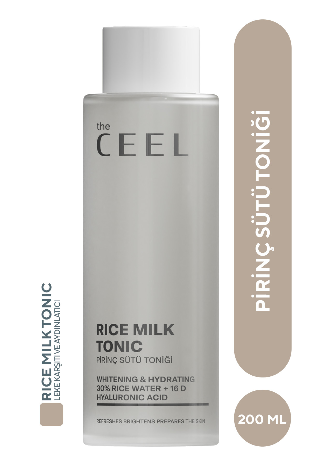 The Ceel Pirinç Mayası Tonik Nemlendirici & Aydınlatıcı 30% Pirinç Suyu, 16D Hyaluronik Asit 200 ml
