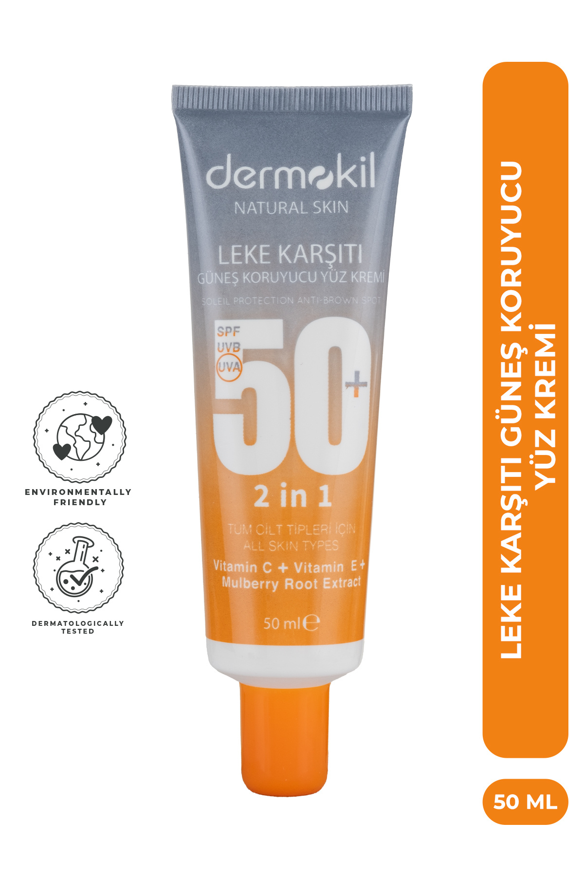 Dermokil Leke Karşıtı Güneş Koruyucu SPF 50+ Yüz Kremi 50 ml