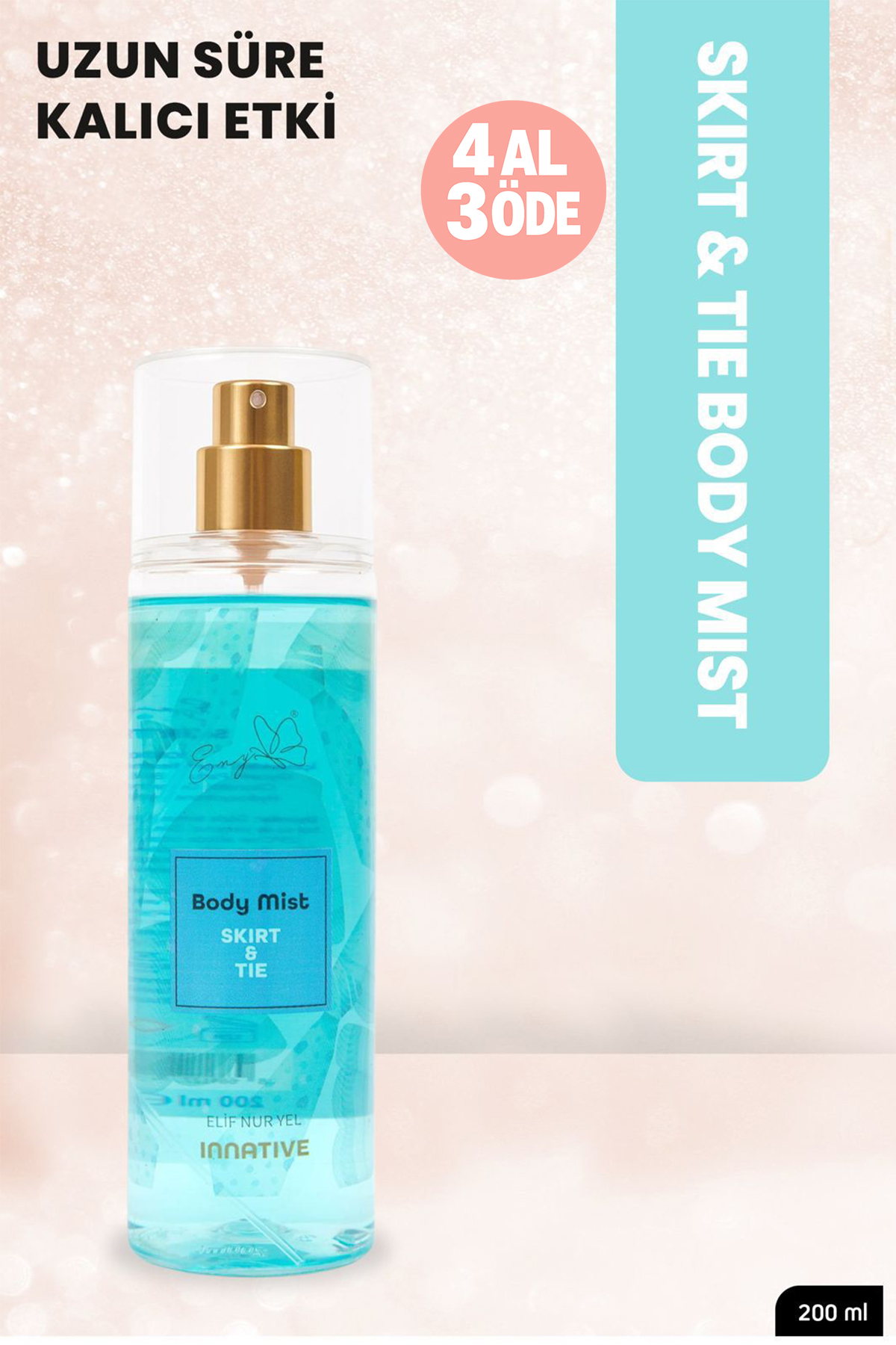 INNATIVE Elif Nur Yel Eny Body Mist Skirt & Tie Vücut Spreyi 200ml