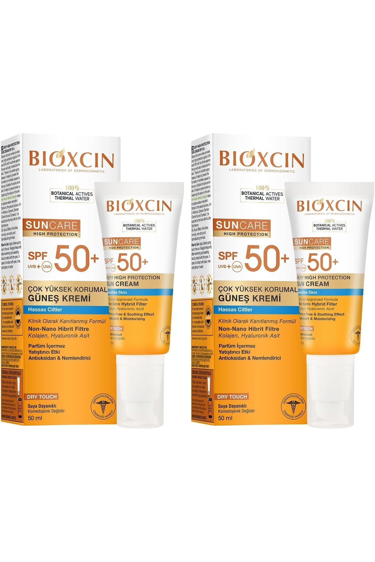 Yıldızan Hassas Ciltler İçin Çok Yüksek Korumalı Güneş Kremi 50 SPF 50 Ml (2 paketi) 2940