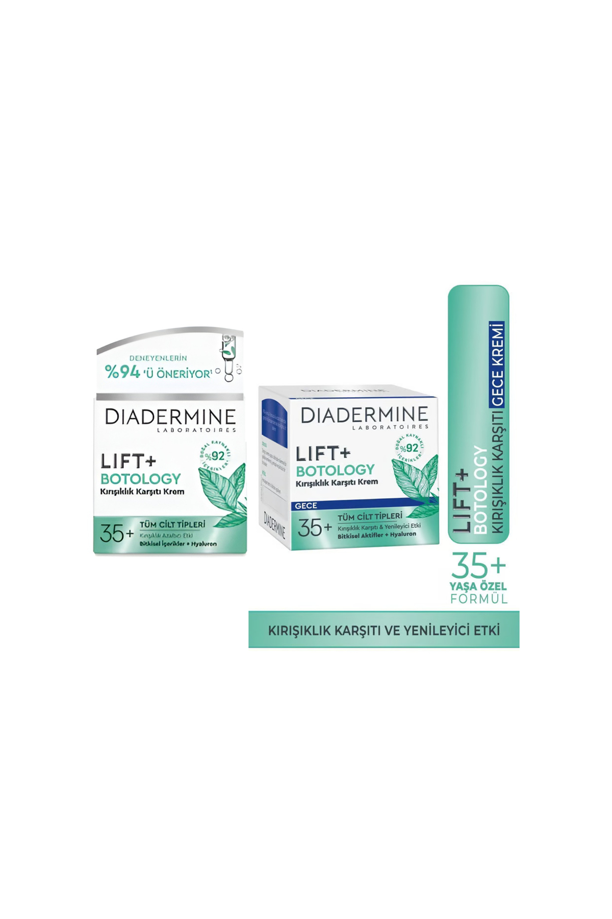 Diadermine Lift+ Botology Kırışıklık Karşıtı Gündüz Kremi + Gece Kremi