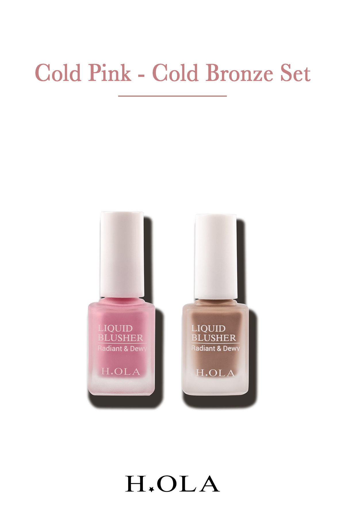 h.OLA Likit Allık Seti Cold Pink&Cold Bronze