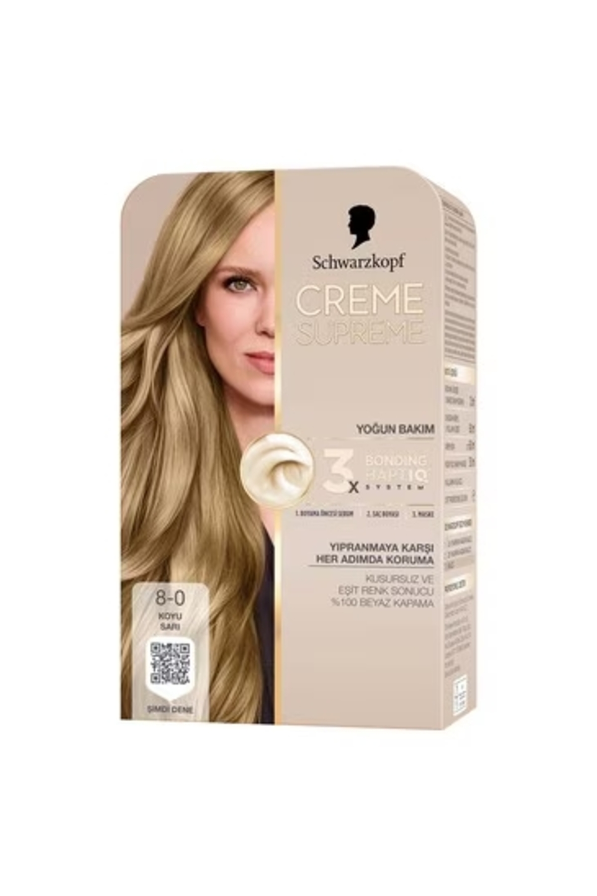 Schwarzkopf Creme Supreme Saç Boyası Koyu Sarı 8-0