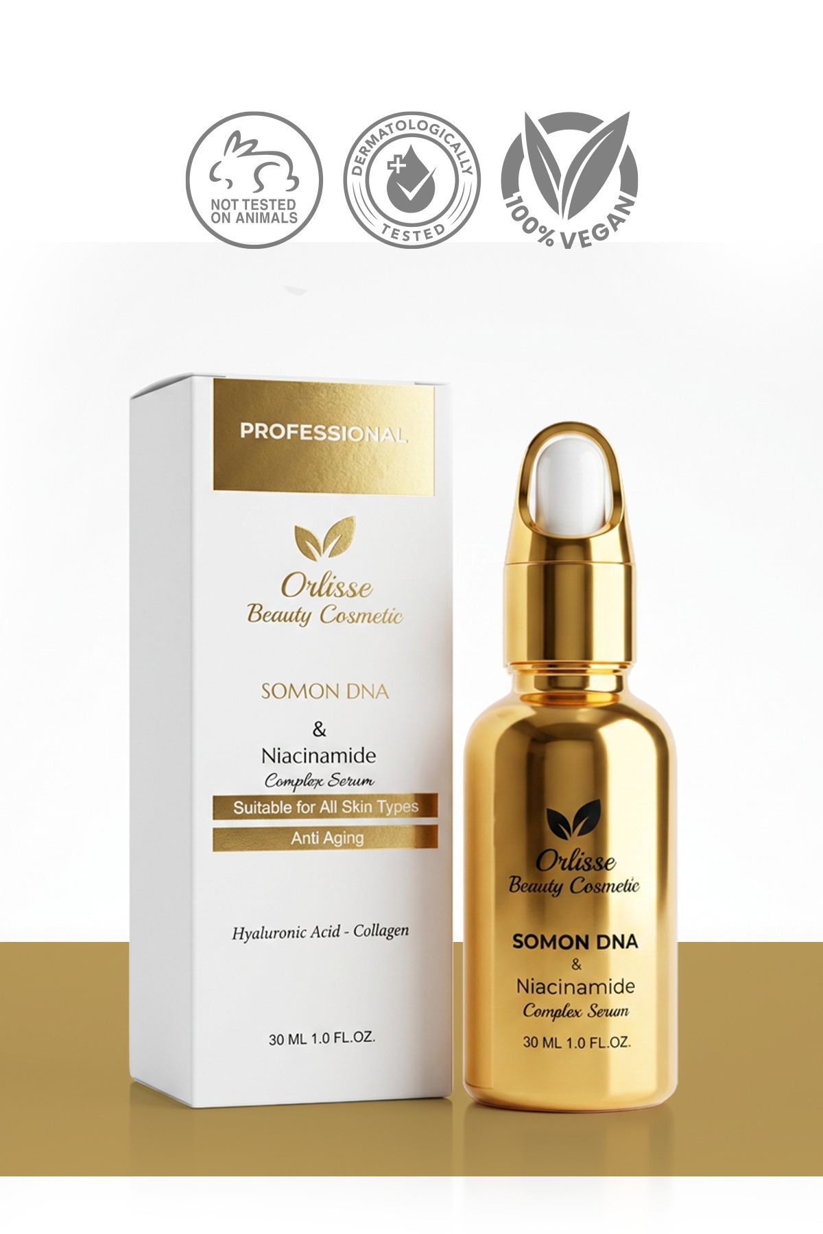 orlisse beauty cosmetic Somon DNA & Niacinamide Serum – Cilt Yenileyici ve Aydınlatıcı Bakım Serumu 30 ml